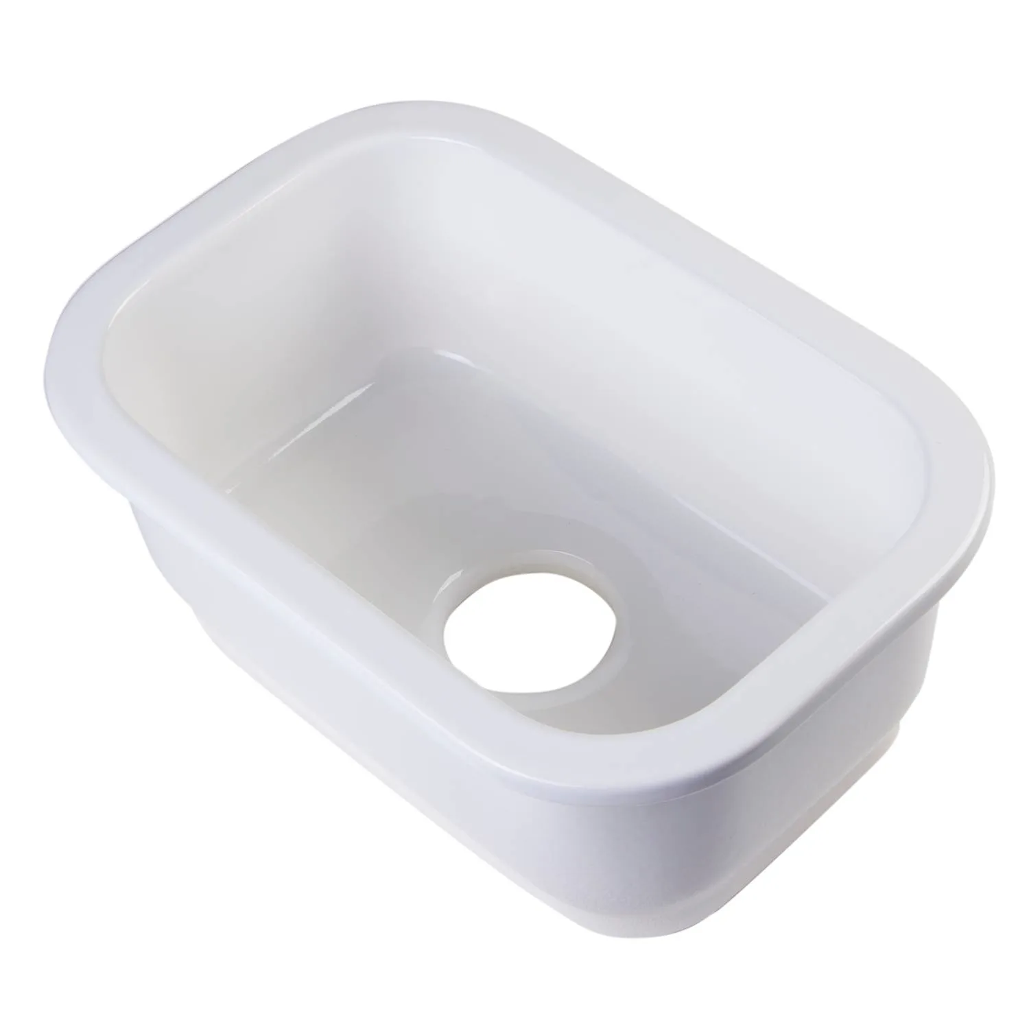 ALFI AB1218 Rectangular Fireclay Undermount /Drop-in Prep Kitchen Sink - image 6