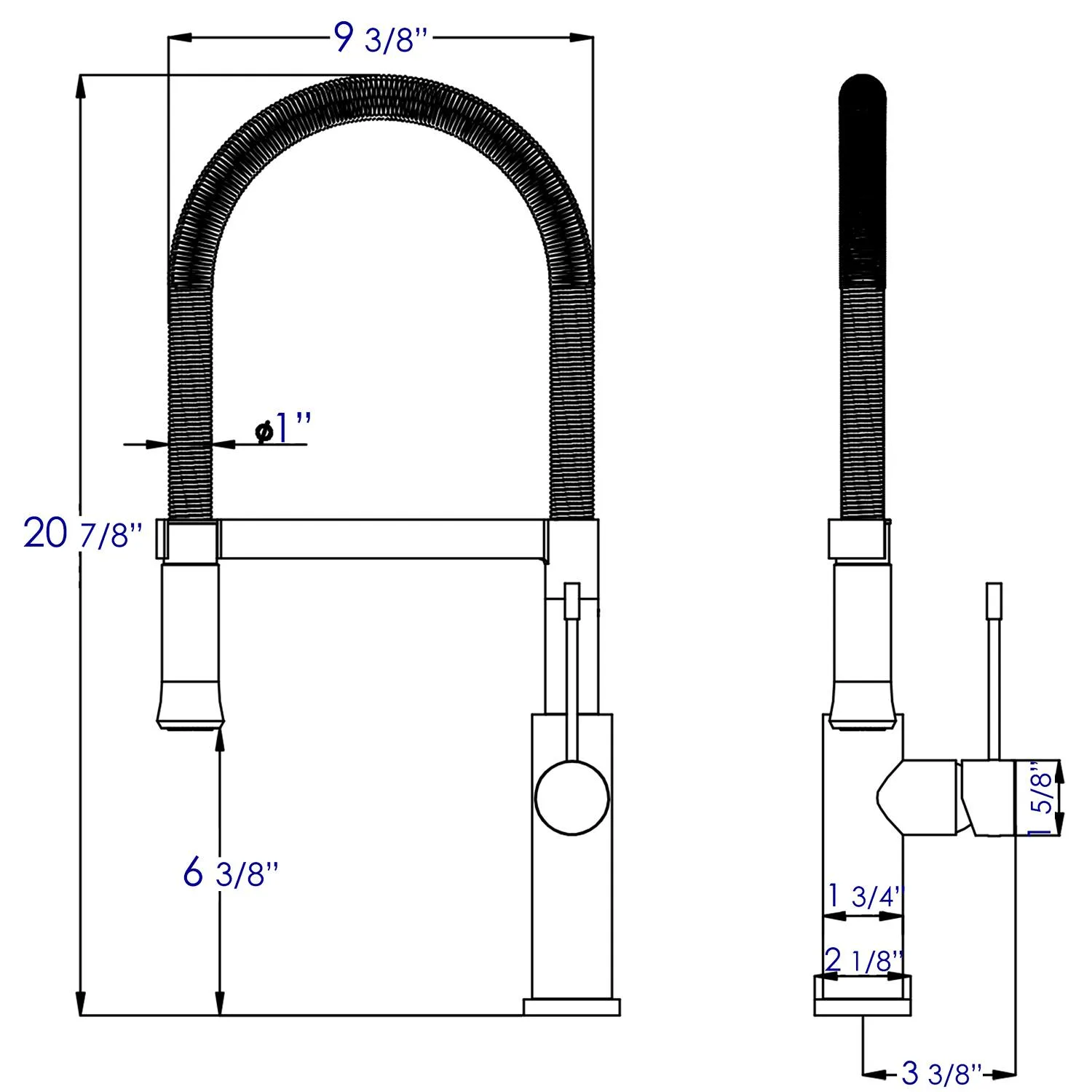 ALFI AB2015 Brushed Gooseneck Single Hole Kitchen Faucet - image 12