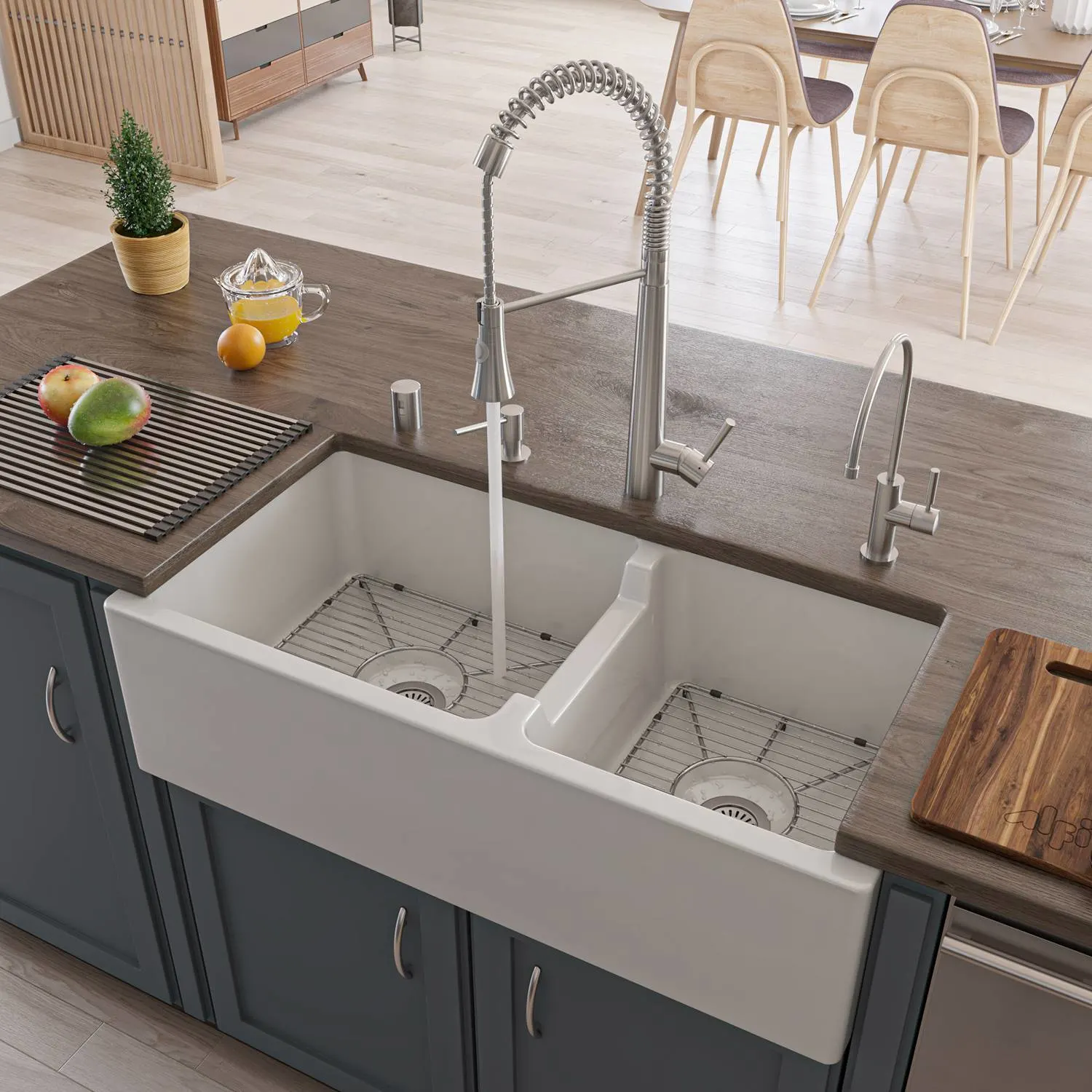 ALFI AB2039S Stainless Steel Commercial Spring Faucet With Shower Spray - image 11