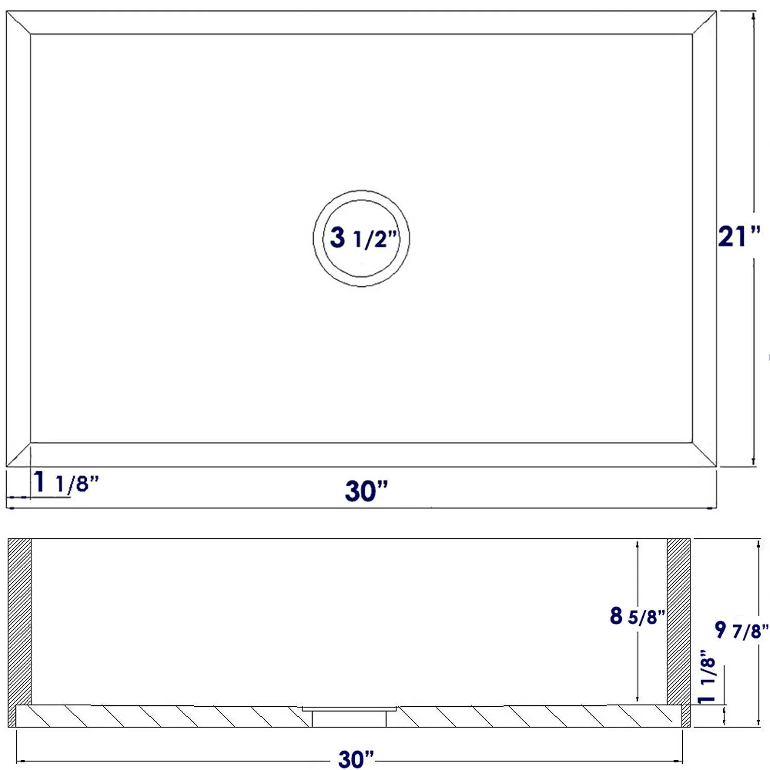 ALFI AB3021 30 inch Single Bowl Bamboo Farm Front Kitchen Sink - image 9