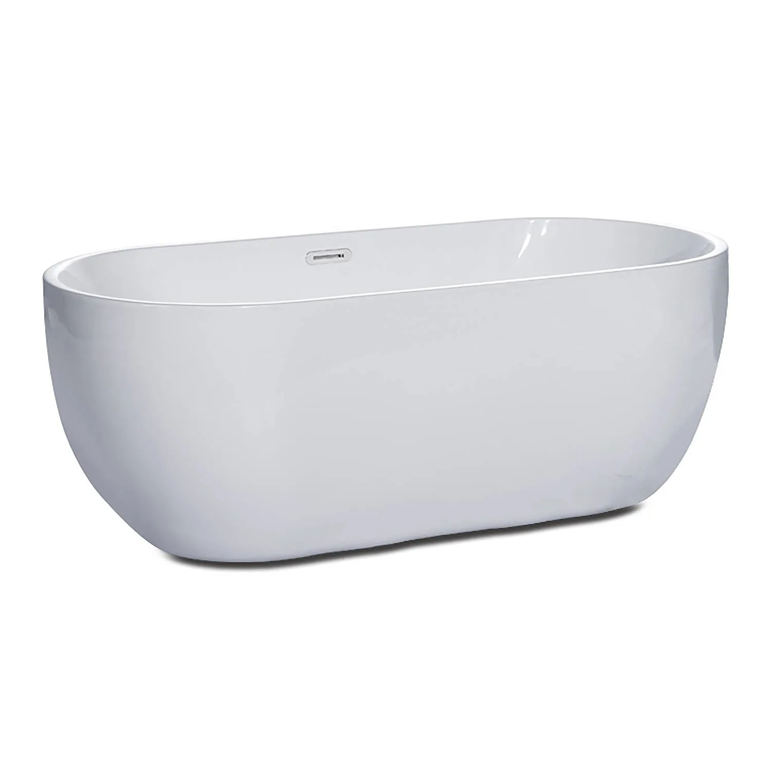ALFI AB8838 59 inch Acrylic Oval Free Standing Soaking Bathtub - image 3