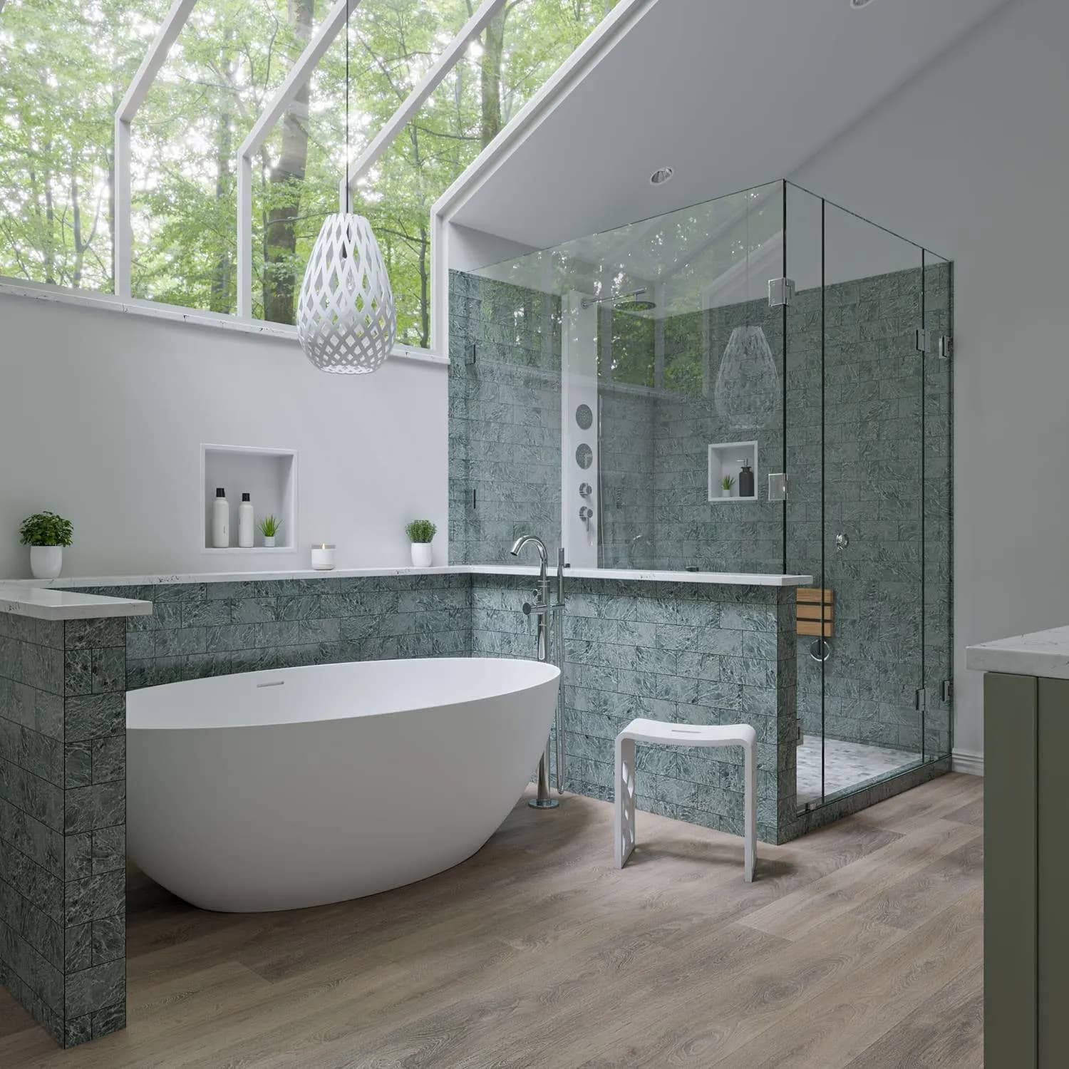 ALFI AB9941 67 inch Oval Resin Soaking Bathtub - image 10