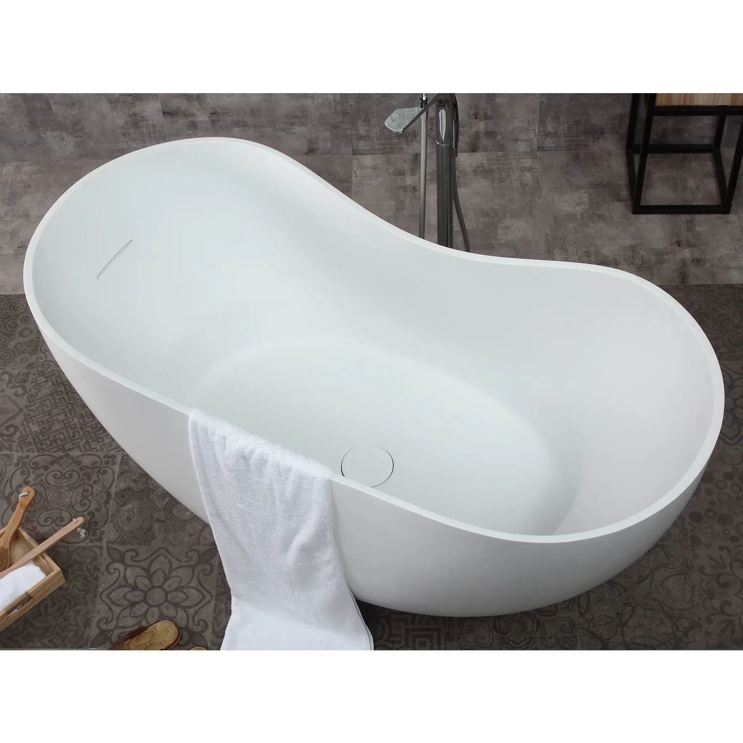 ALFI AB9949 66 inch Resin Soaking Bathtub - image 5