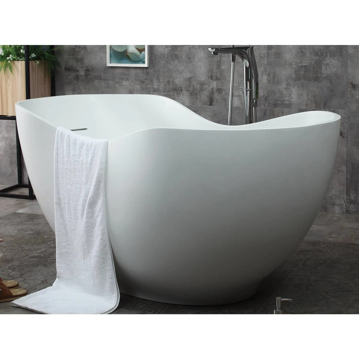 ALFI AB9949 66 inch Resin Soaking Bathtub - image 7