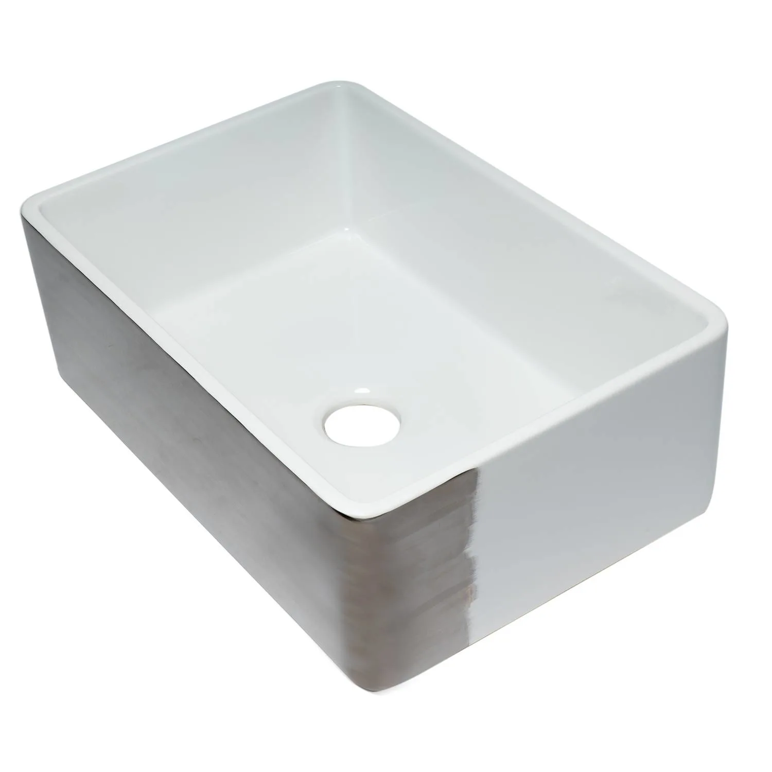 ALFI ABTI3020SB 30 inch Reversible Fireclay Farm Kitchen Sink - image 1