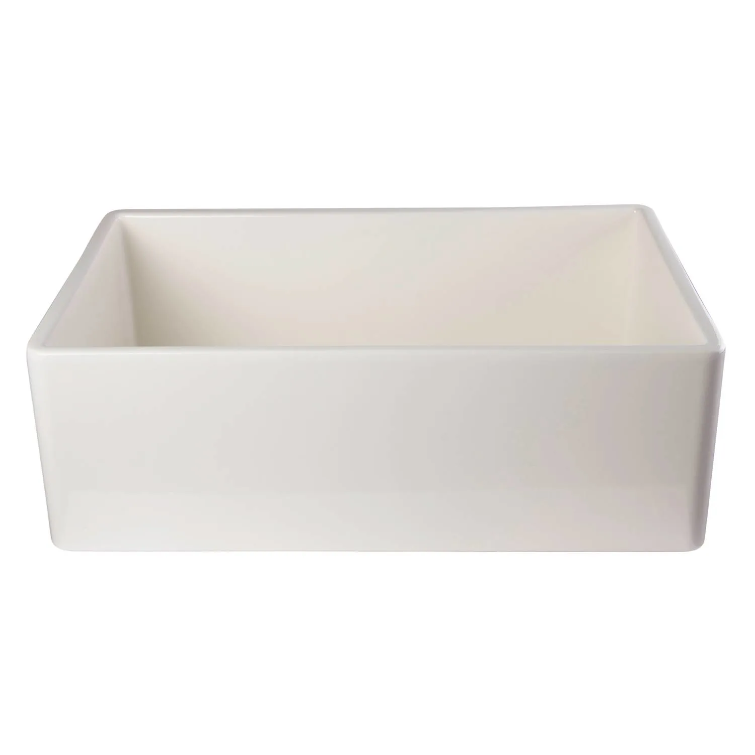 ALFI AB510 30 inch Contemporary Smooth Fireclay Farm Kitchen Sink - image 3