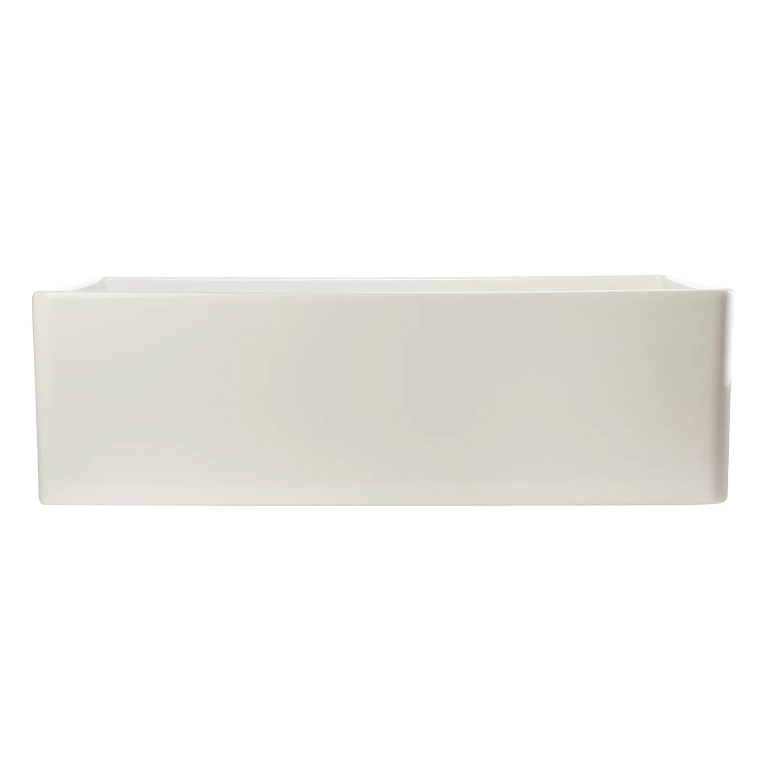 ALFI AB533 33 inch Smooth Single Bowl Fireclay Farm Kitchen Sink - image 5