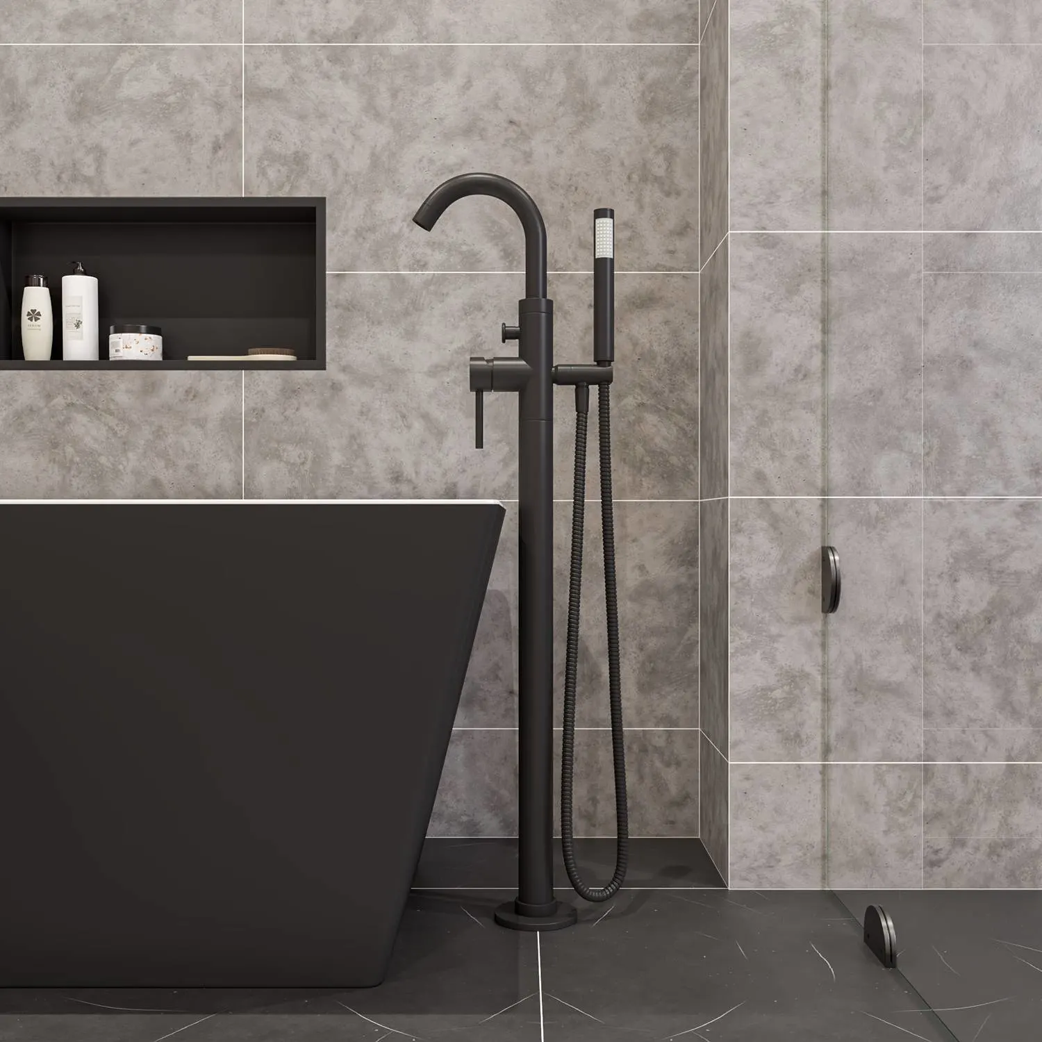 ALFI AB2534 Single Lever Floor Mounted Tub Filler - image 10