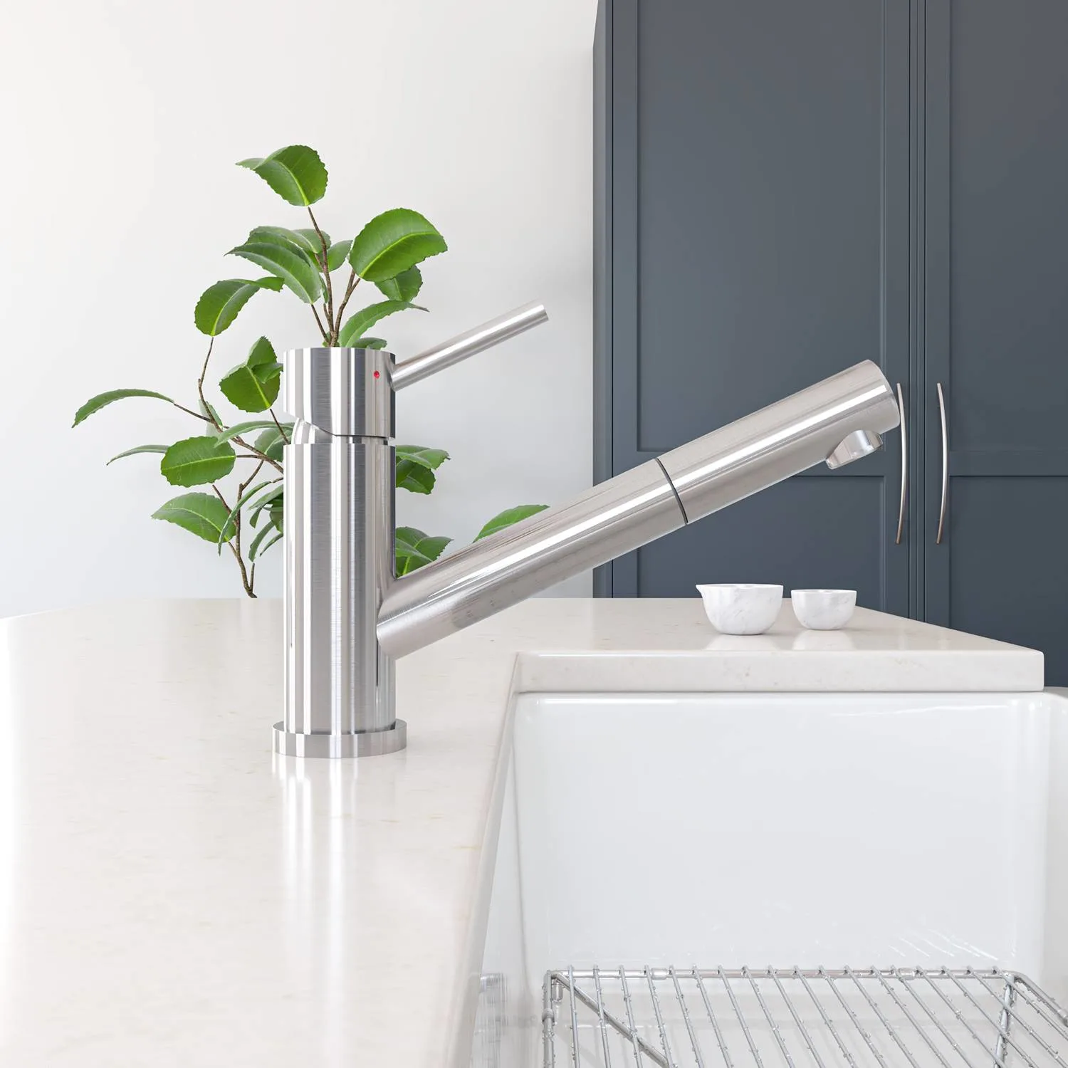 ALFI AB2025 Solid Pull Out Single Hole Kitchen Faucet - image 8