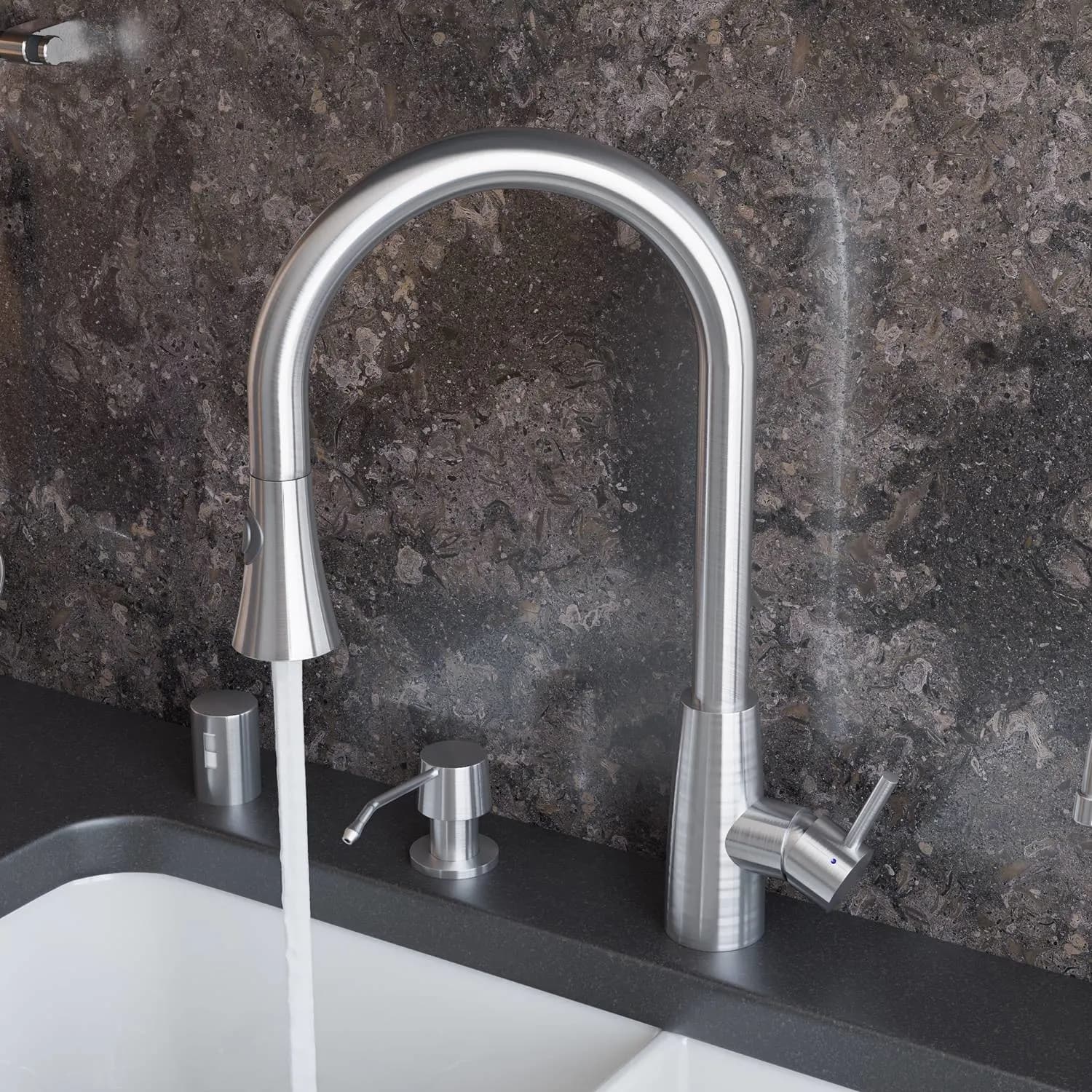 ALFI AB2034 Solid Pull Down Single Hole Kitchen Faucet - image 10