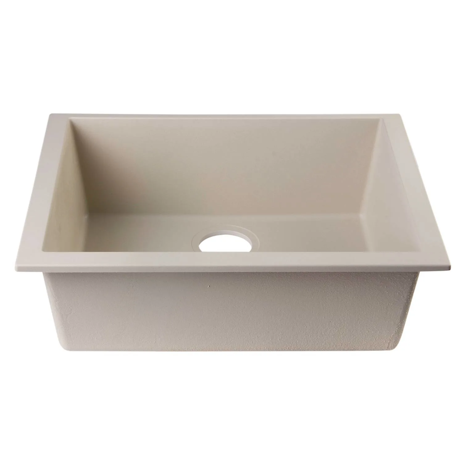ALFI AB2420UM 24 inch Single Bowl Granite Undermount Kitchen Sink - image 2