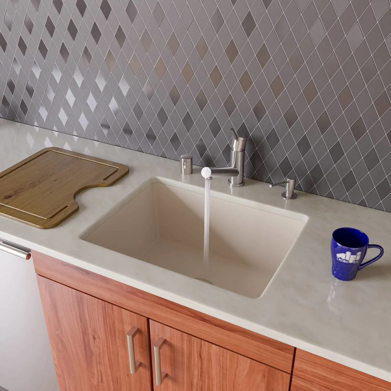 ALFI AB2420UM 24 inch Single Bowl Granite Undermount Kitchen Sink - image 8