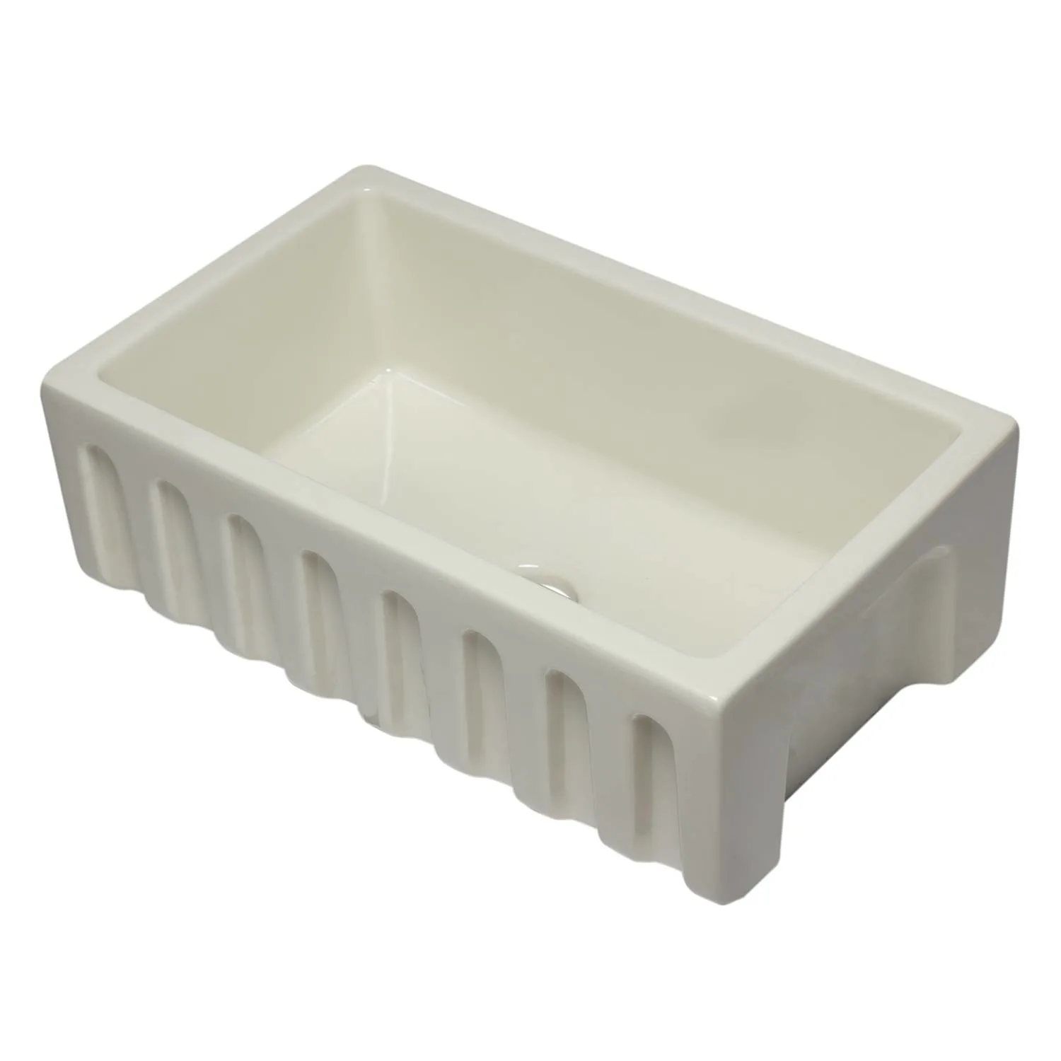 ALFI AB3018HS 30 in Reversible Single Bowl Fireclay Farm Kitchen Sink - image 4