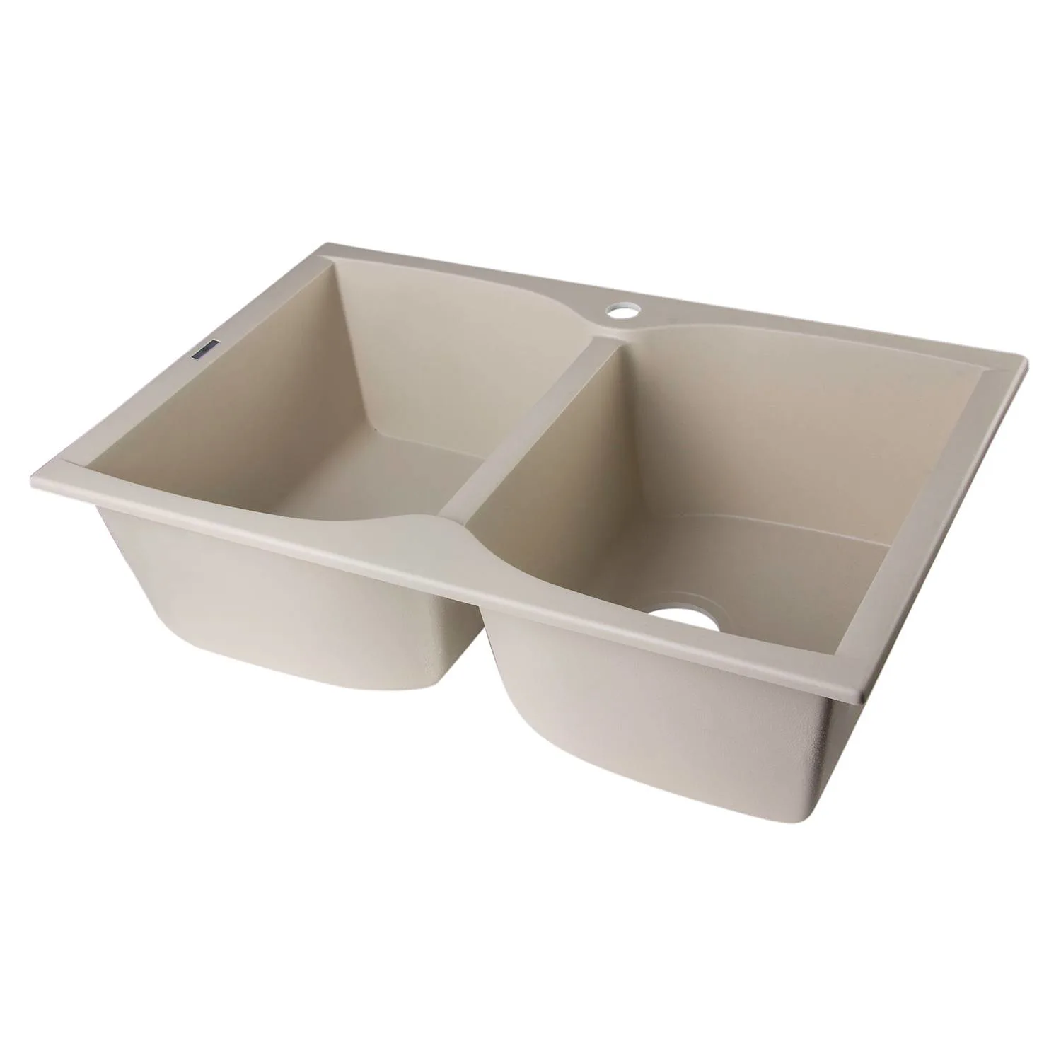 ALFI AB3220DI 32 inch Double Bowl Granite Drop-in Kitchen Sink - image 1