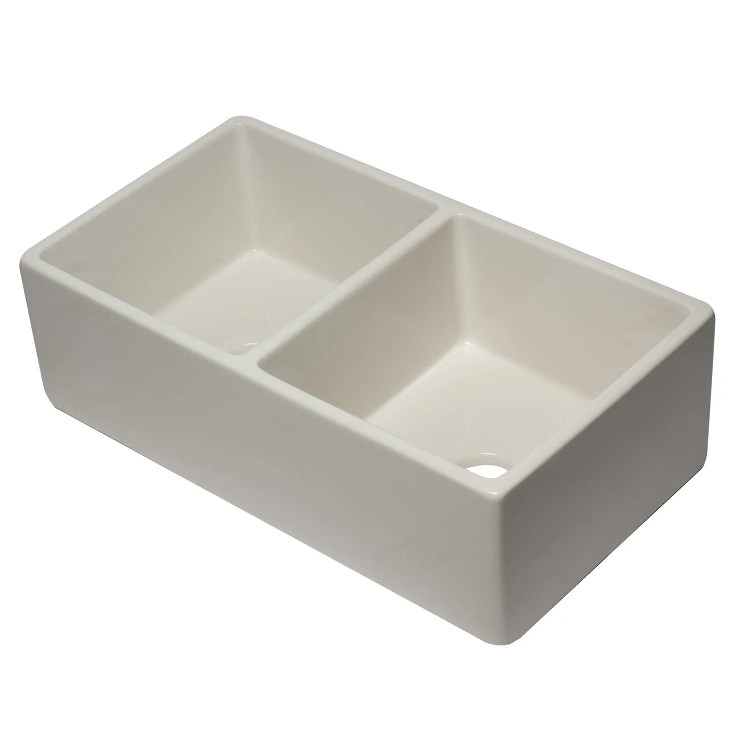 ALFI AB3318DB 33 in Reversible Double Bowl Fireclay Farm Kitchen Sink - image 5