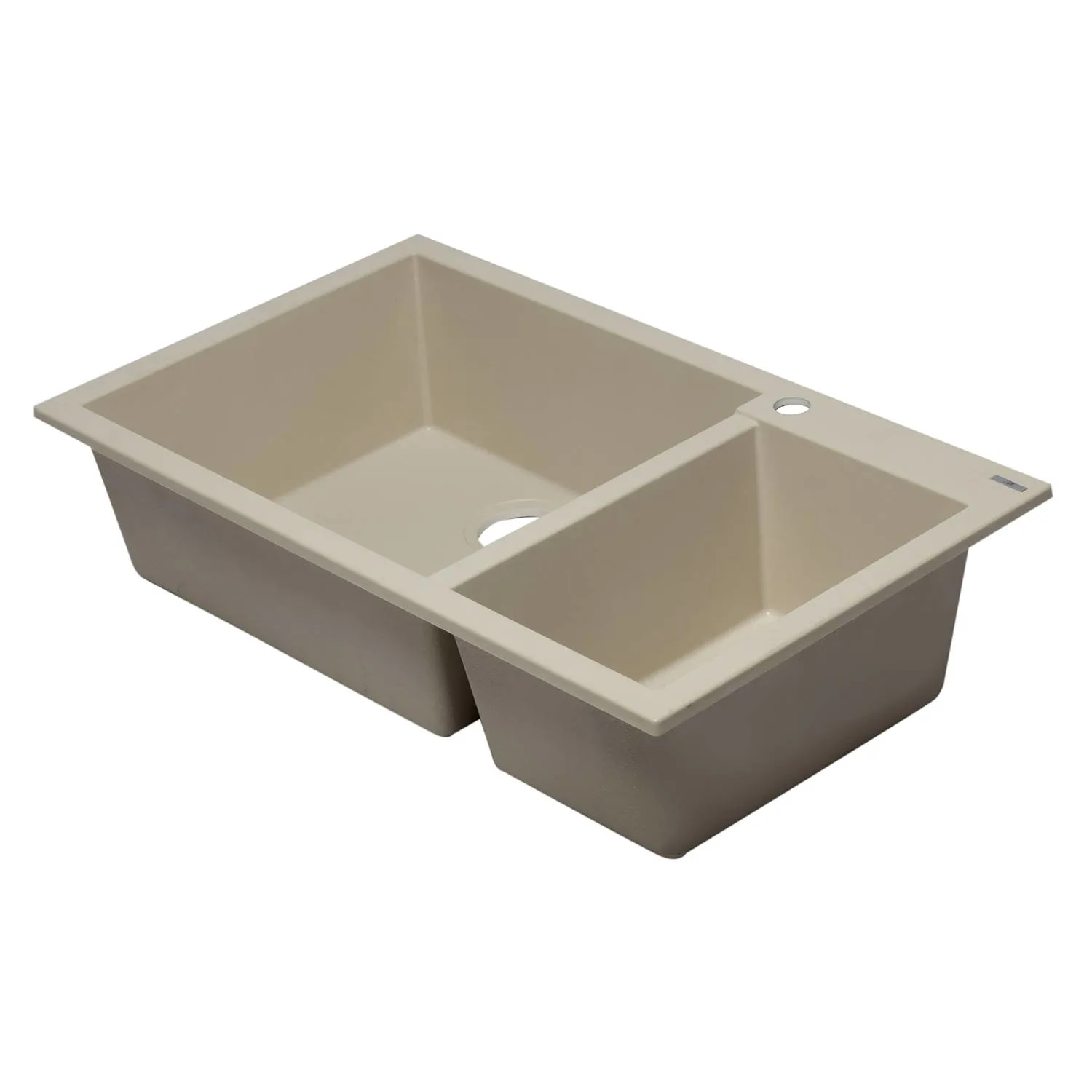 ALFI AB3319DI 34 inch Double Bowl Granite Drop-in Kitchen Sink - image 1