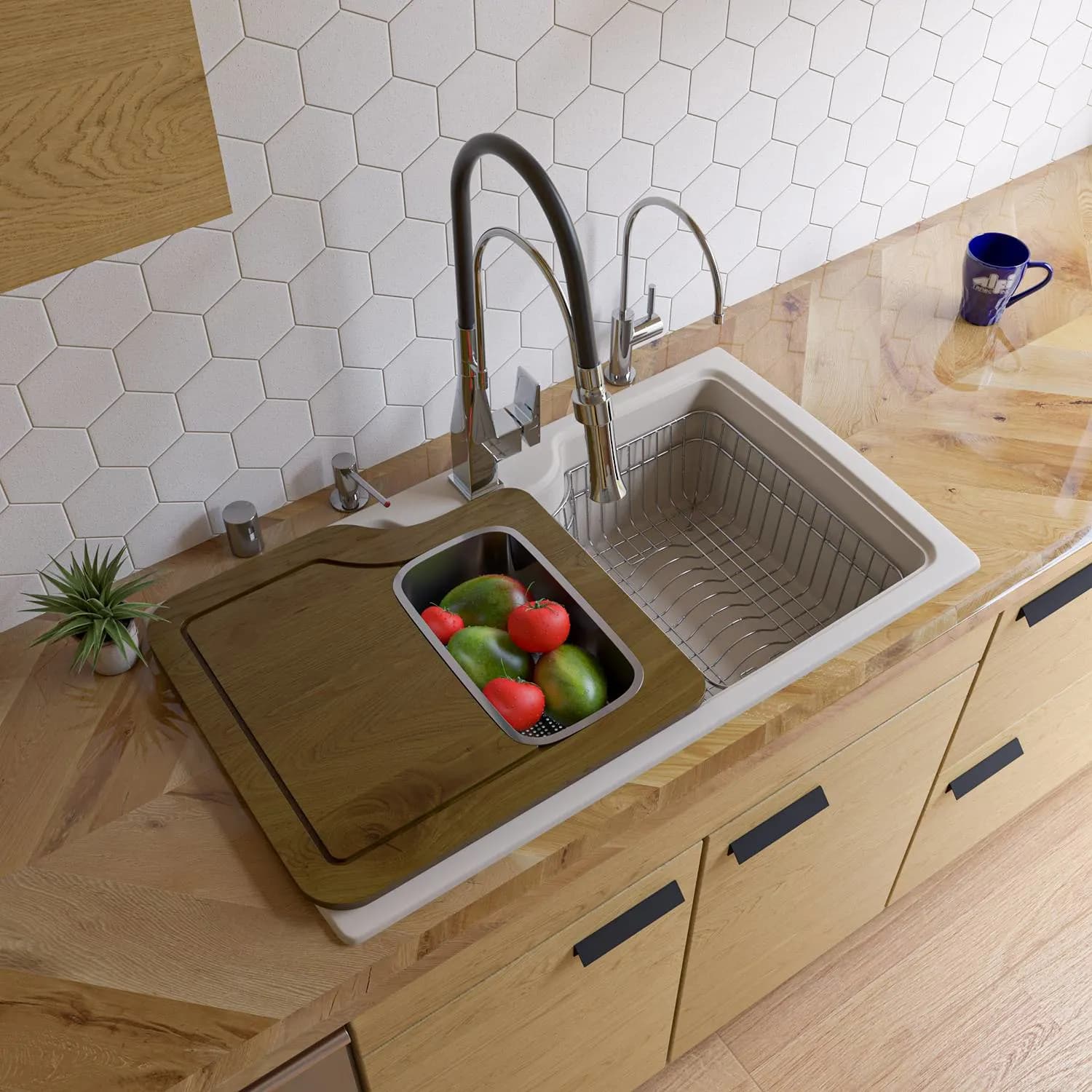 ALFI AB3520DI 35 inch Single Bowl Granite Drop-in Kitchen Sink - image 10