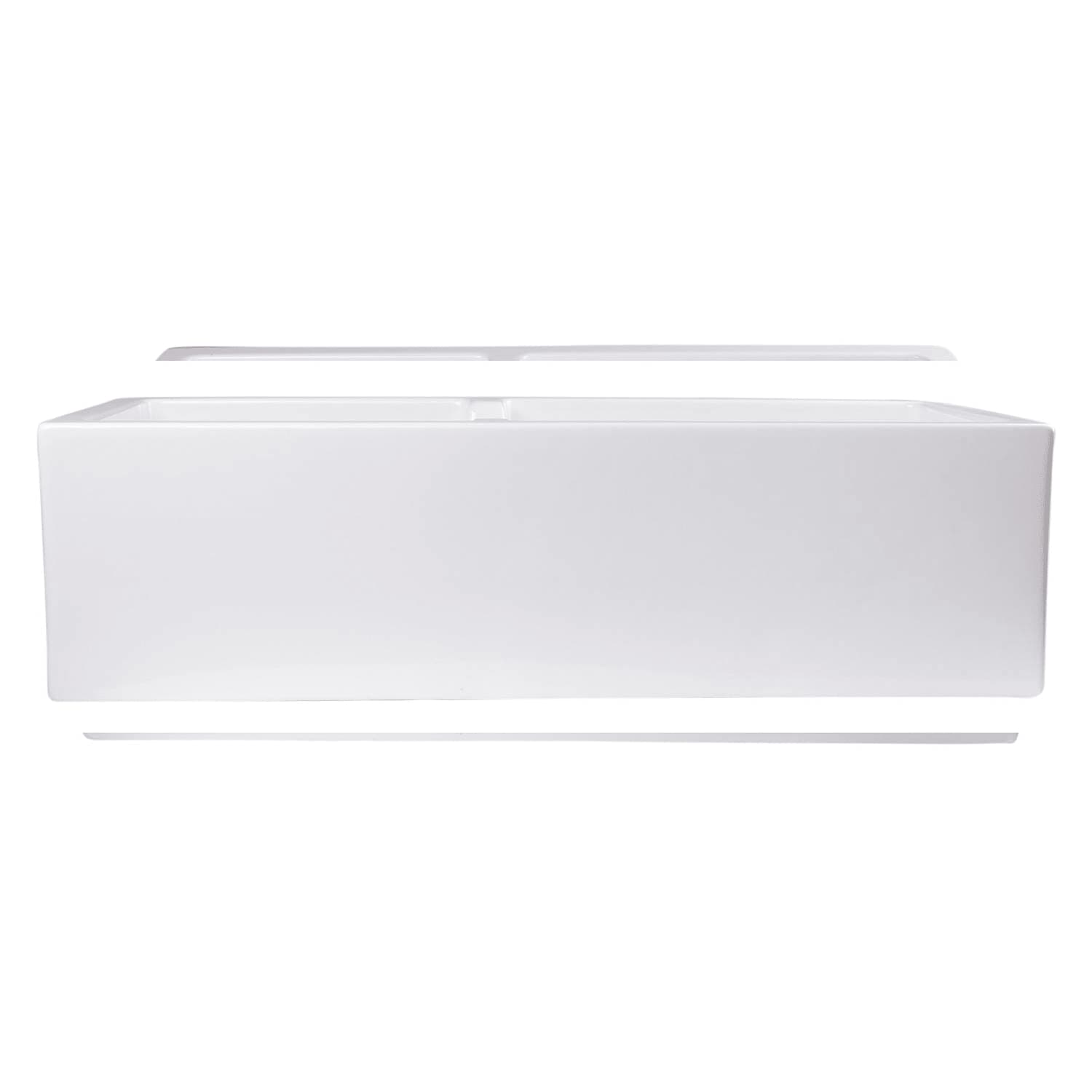 ALFI AB3618DB 36 inch Arched Double Bowl Fireclay Farm Kitchen Sink - image 5
