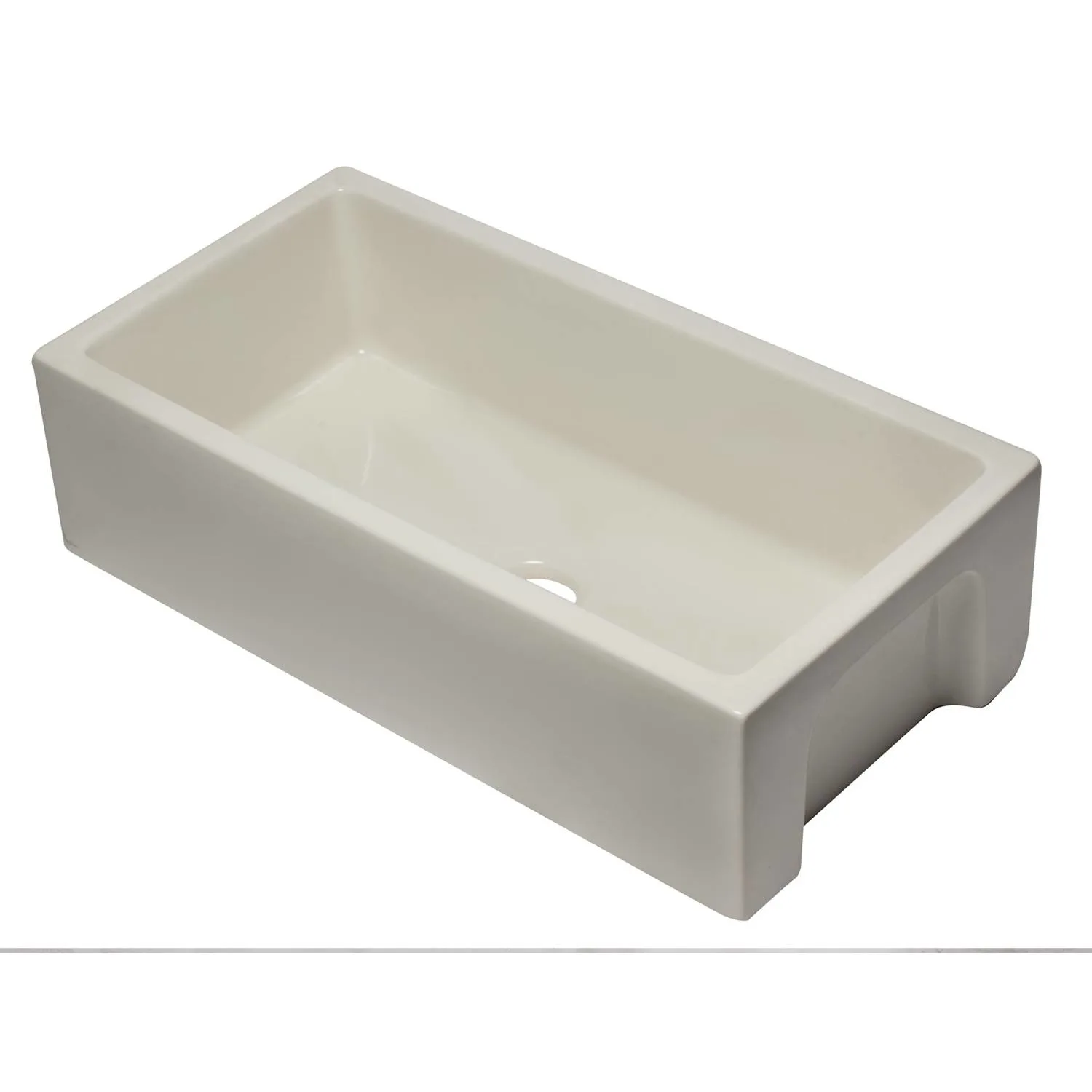 ALFI AB3618HS 36 in Reversible Single Bowl Fireclay Farm Kitchen Sink - image 1