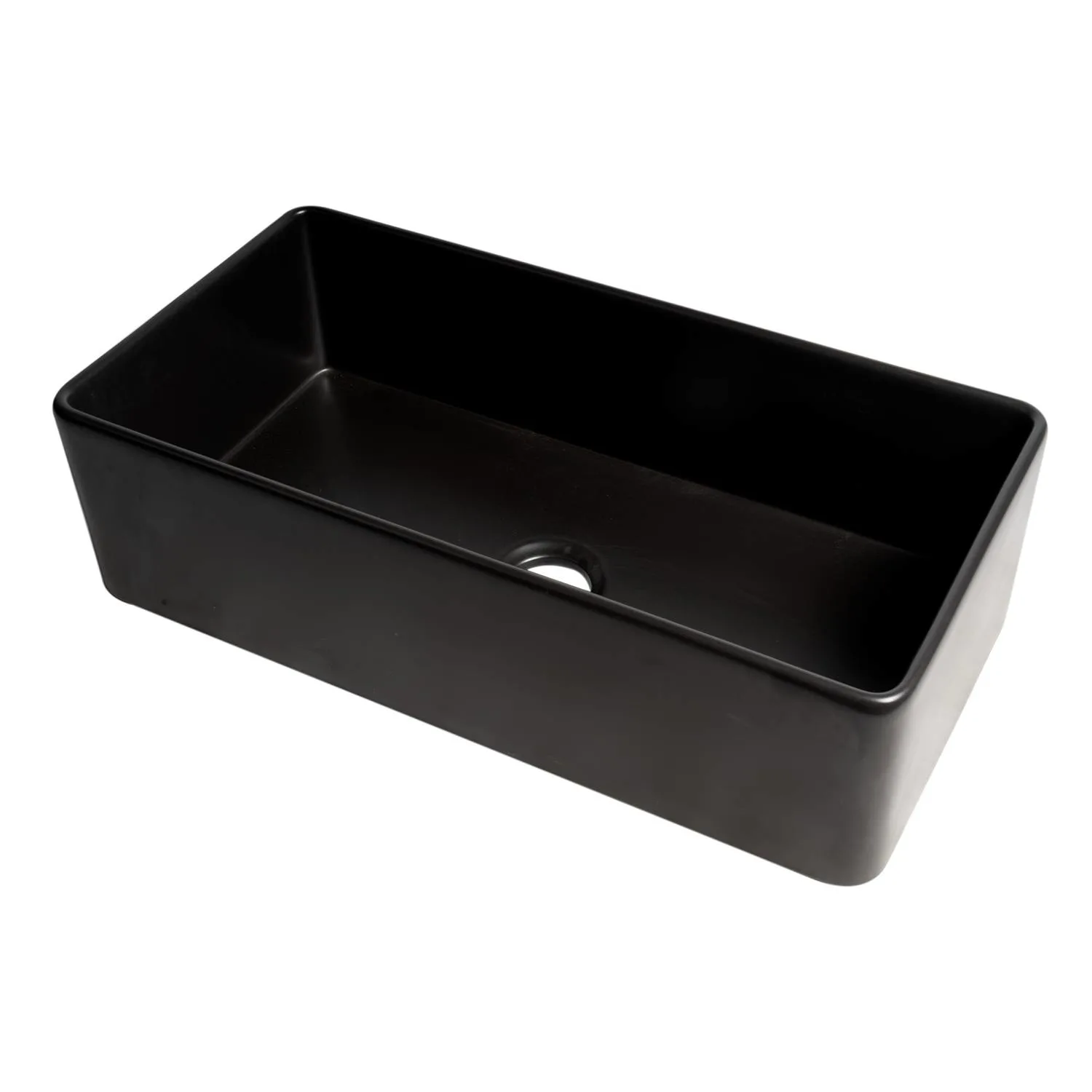 ALFI ABF3618 36 inch Smooth Single Bowl Fireclay Farm Kitchen Sink - image 1