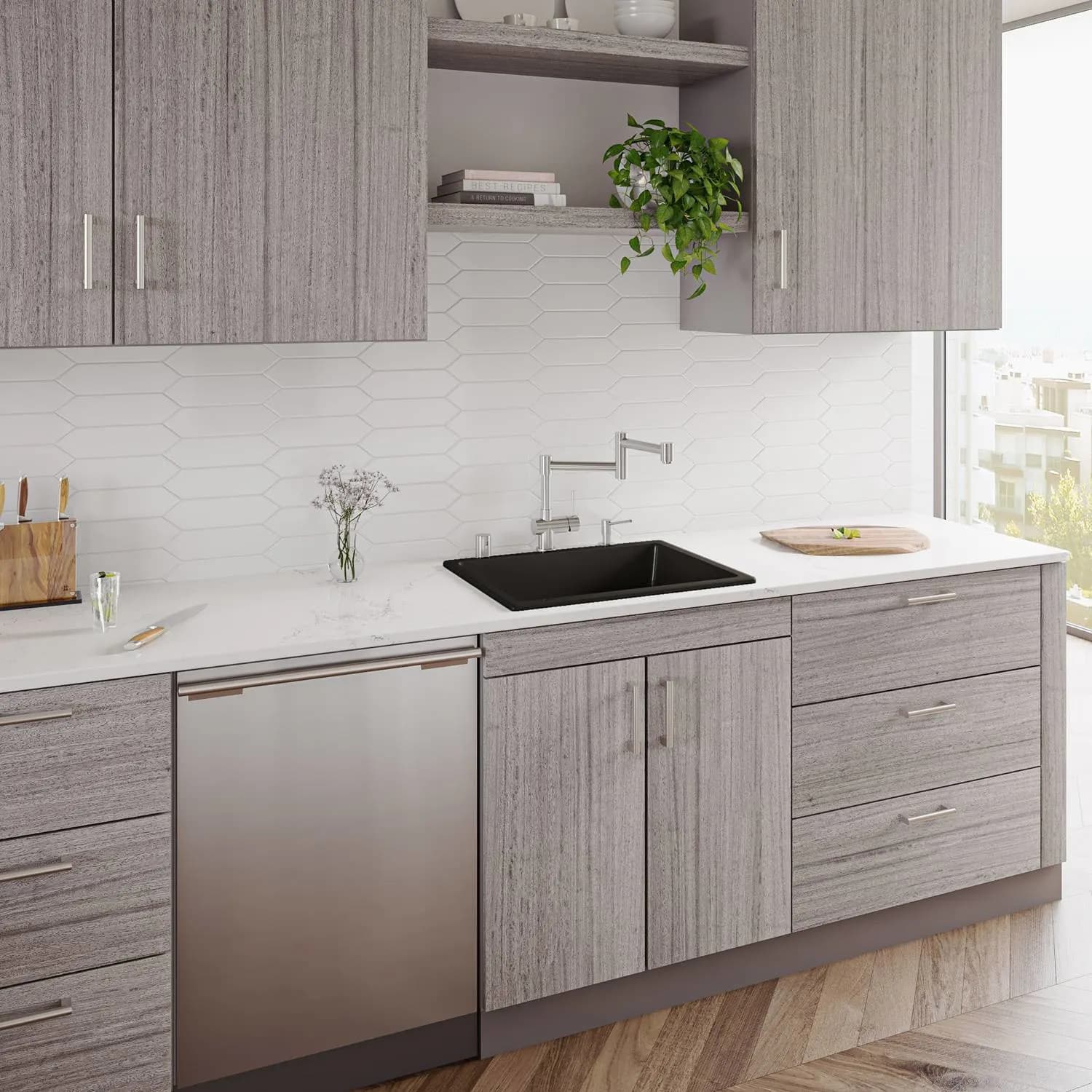 ALFI AB2418UD 24 inch Fireclay Undermount / Drop-in Kitchen Sink - image 7