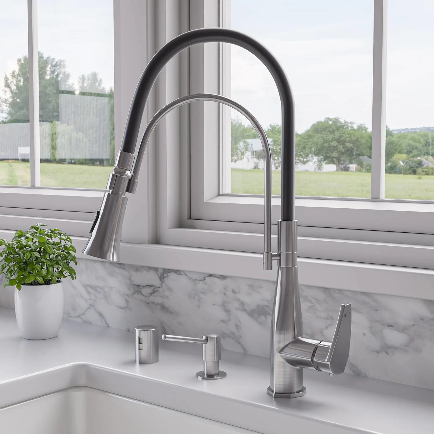 ALFI ABKF3001 With Black Rubber Stem  Kitchen Faucet With Rubber Stem - image 7