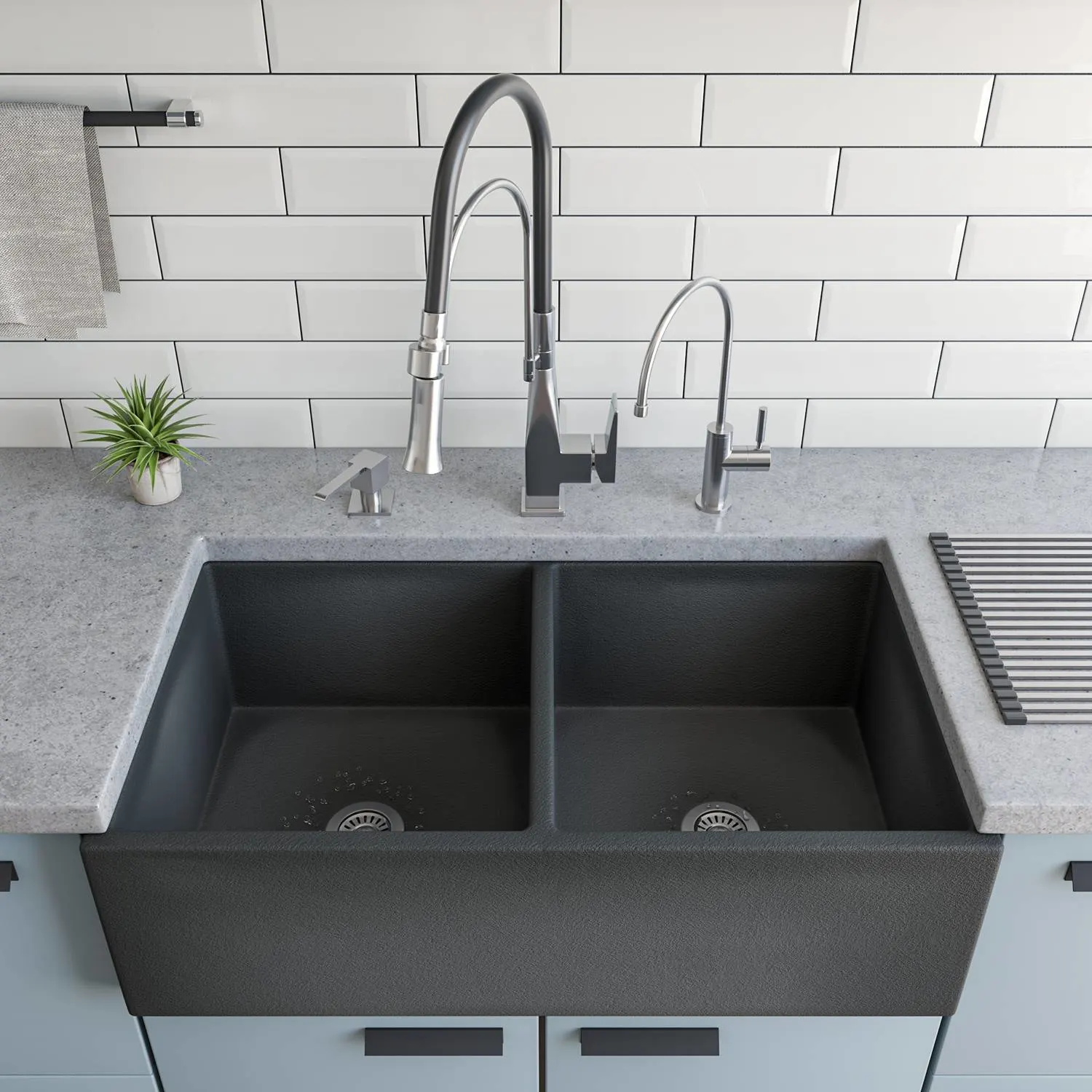 ALFI ABKF3023 Square  Kitchen Faucet With Rubber Stem - image 11