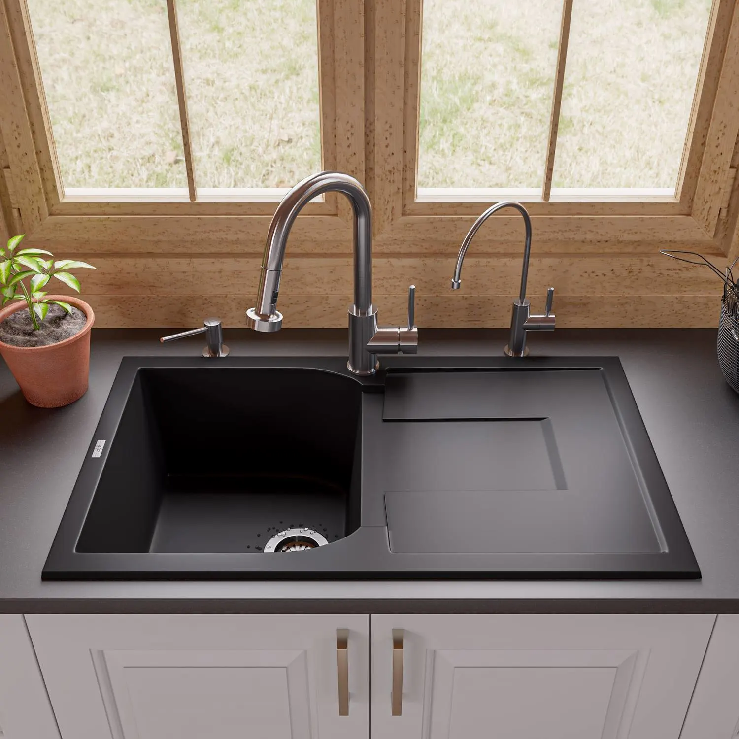 ALFI ABKF3262 Sensor Gooseneck Pull Down Kitchen Faucet - image 7