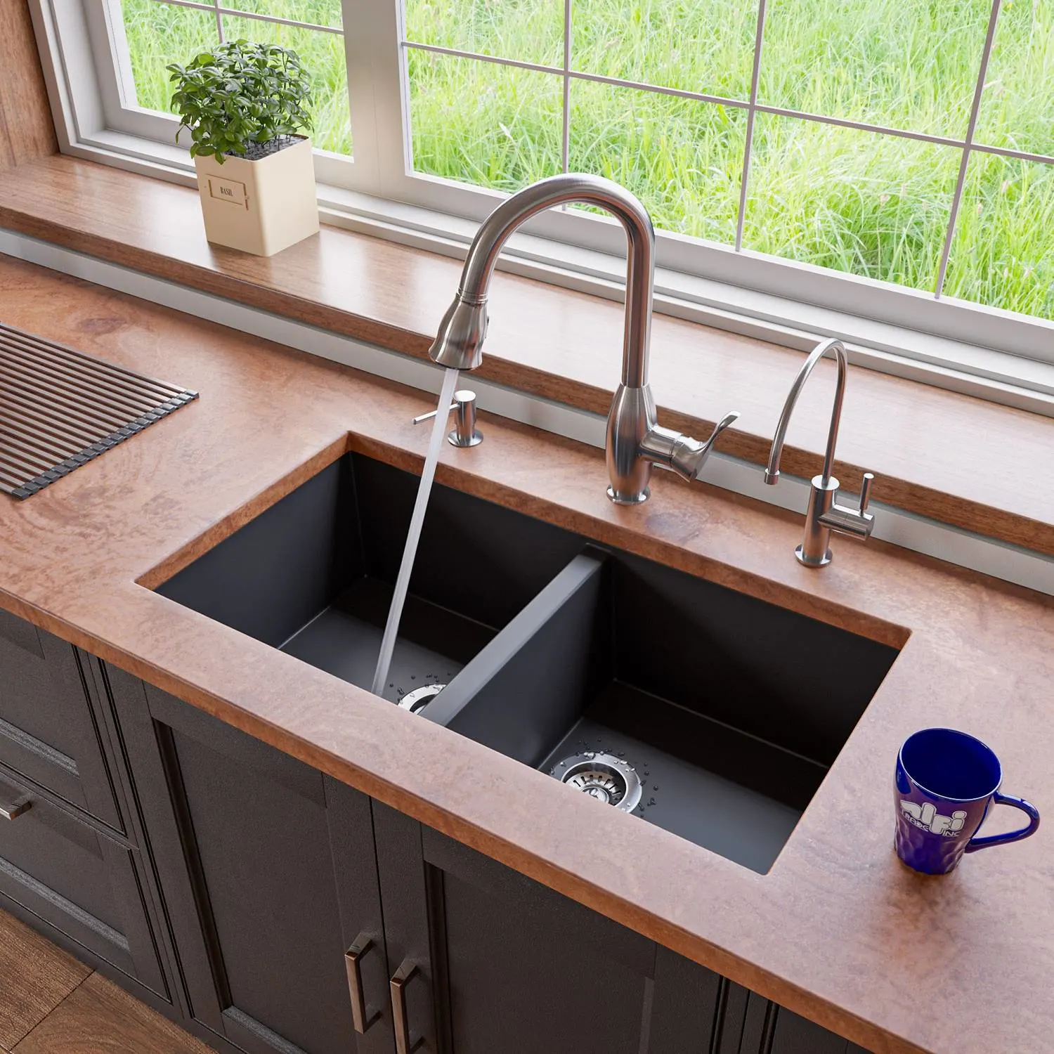 ALFI ABKF3783 Traditional Gooseneck Pull Down Kitchen Faucet - image 7