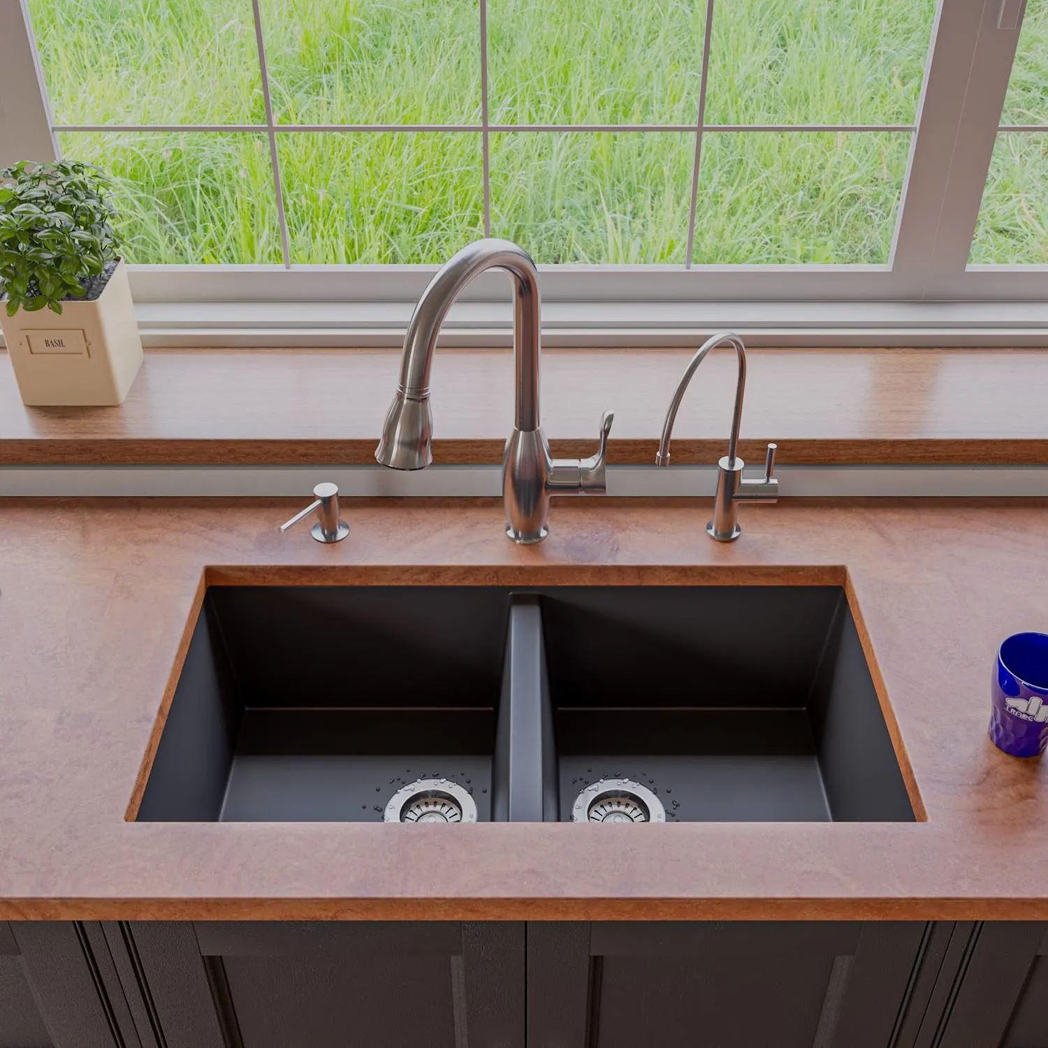 ALFI ABKF3783 Traditional Gooseneck Pull Down Kitchen Faucet - image 8