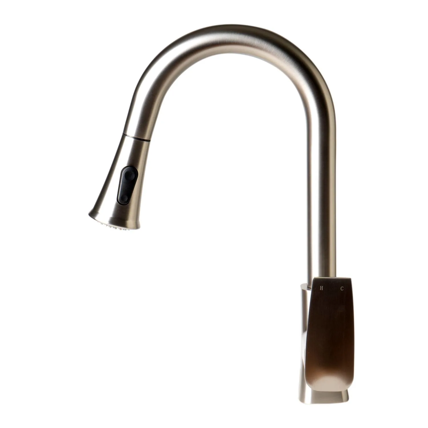 ALFI ABKF3889 Square Gooseneck Pull Down Kitchen Faucet - image 1