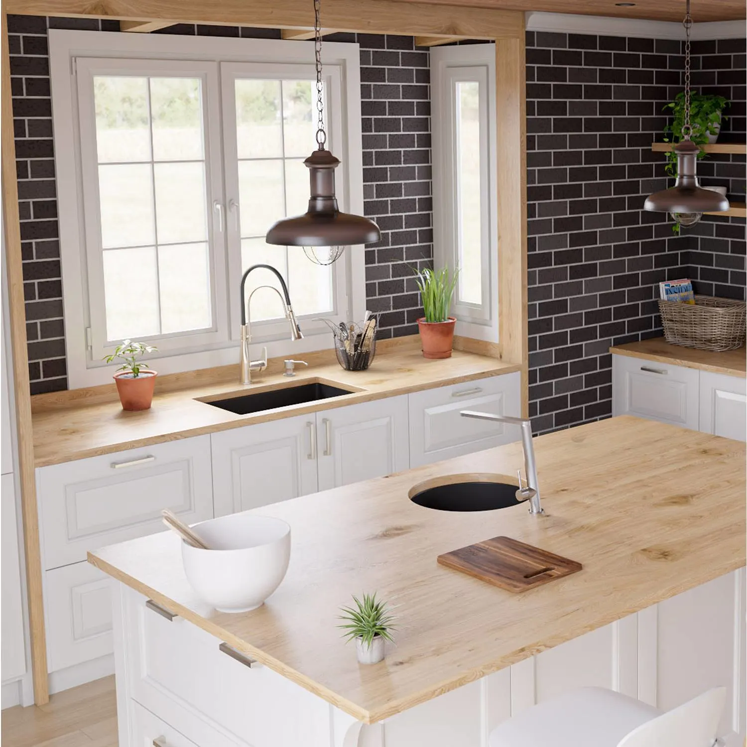 ALFI ABF2718UD 27 inch Fireclay Undermount / Drop-in Kitchen Sink - image 3
