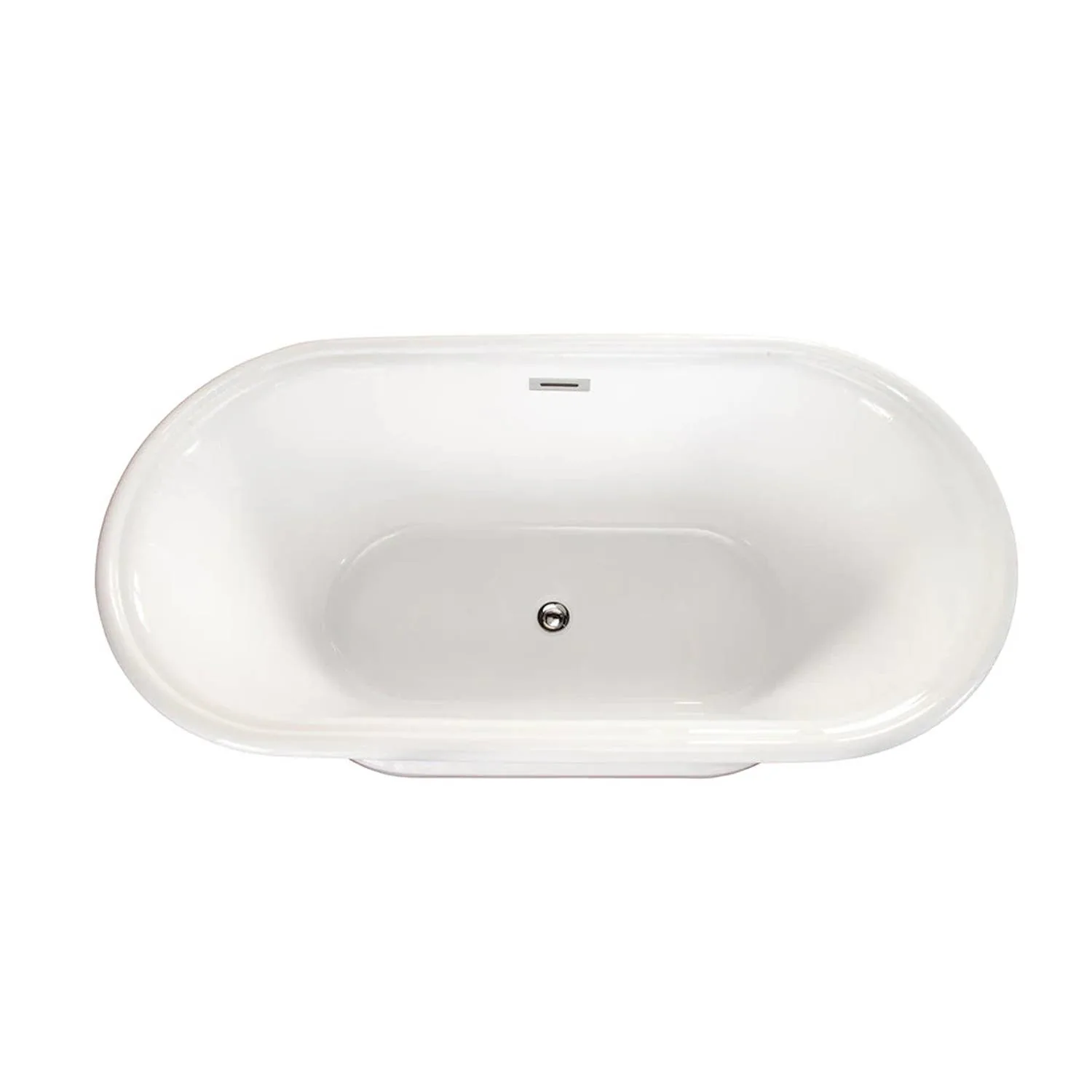 Altair Solace White Freestanding Oval Acrylic Bathtub - image 3