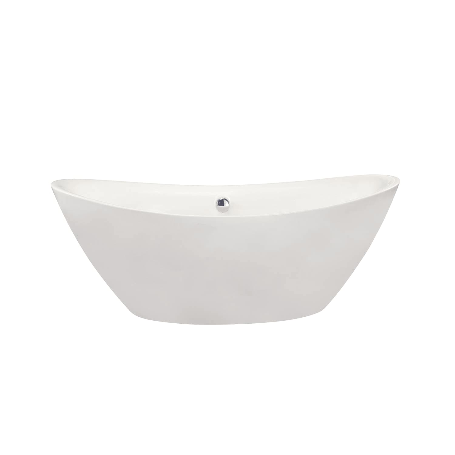 Altair Allegra 71 x 34 Inch White Freestanding Oval Acrylic Bathtub - image 1