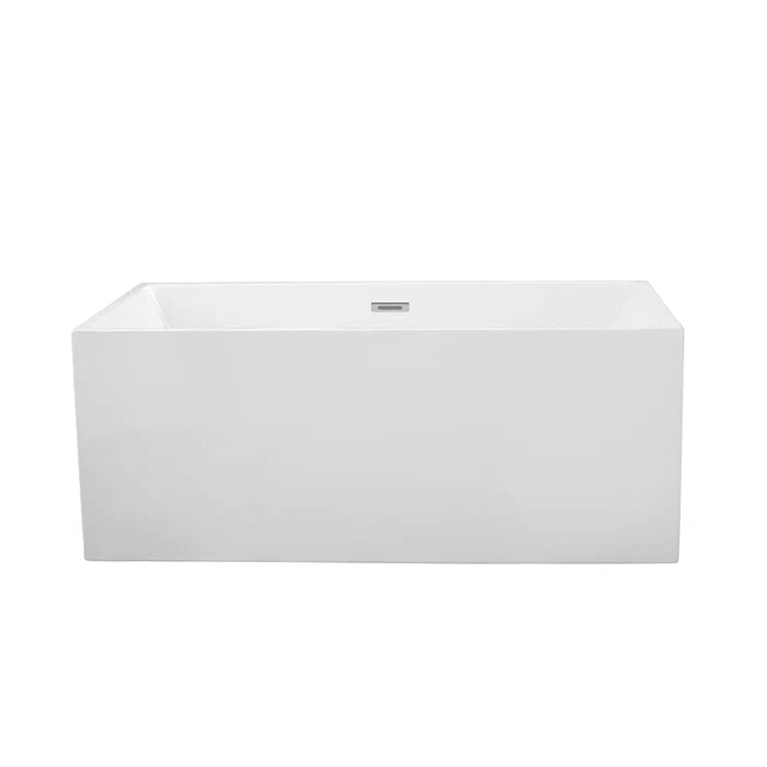 Altair Persephone 59 x 30 Inch White Freestanding Acrylic Bathtub - image 1