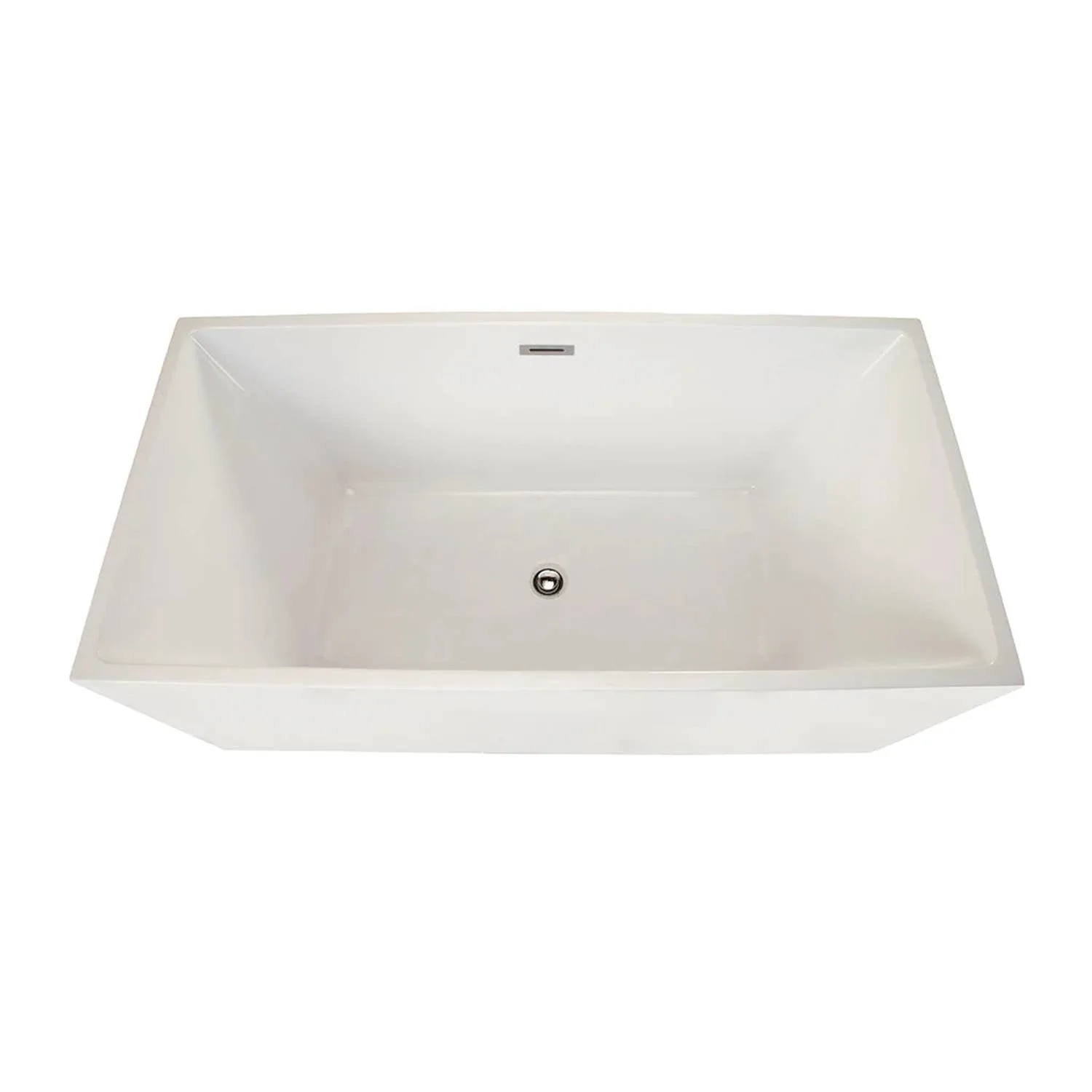 Altair Persephone 59 x 30 Inch White Freestanding Acrylic Bathtub - image 3