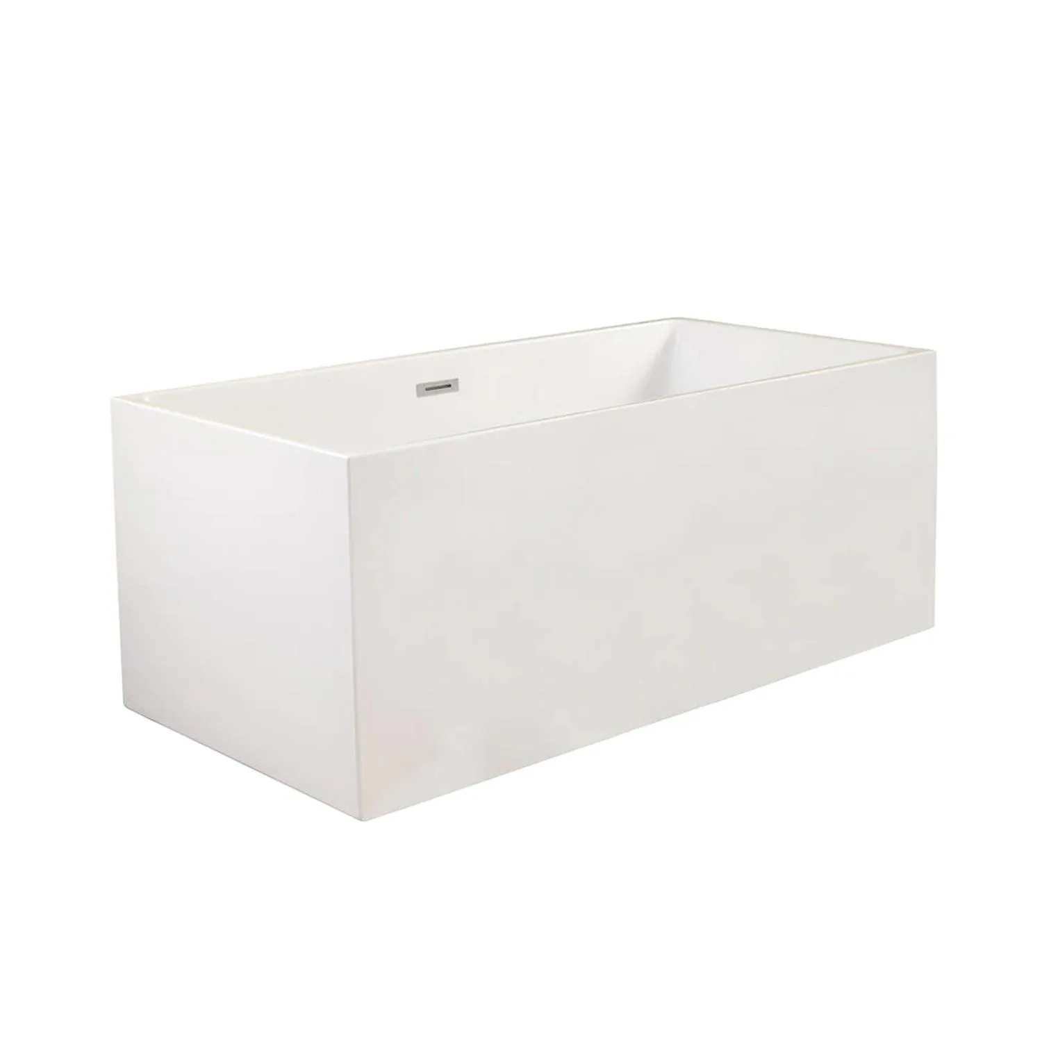 Altair Persephone 59 x 30 Inch White Freestanding Acrylic Bathtub - image 4