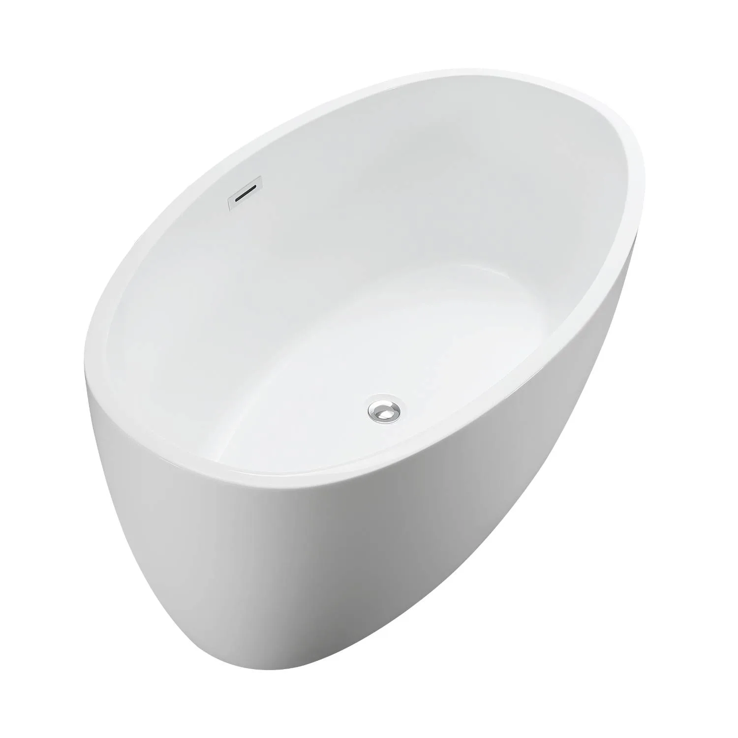 Altair Jolie White Freestanding Oval Acrylic Bathtub - image 3