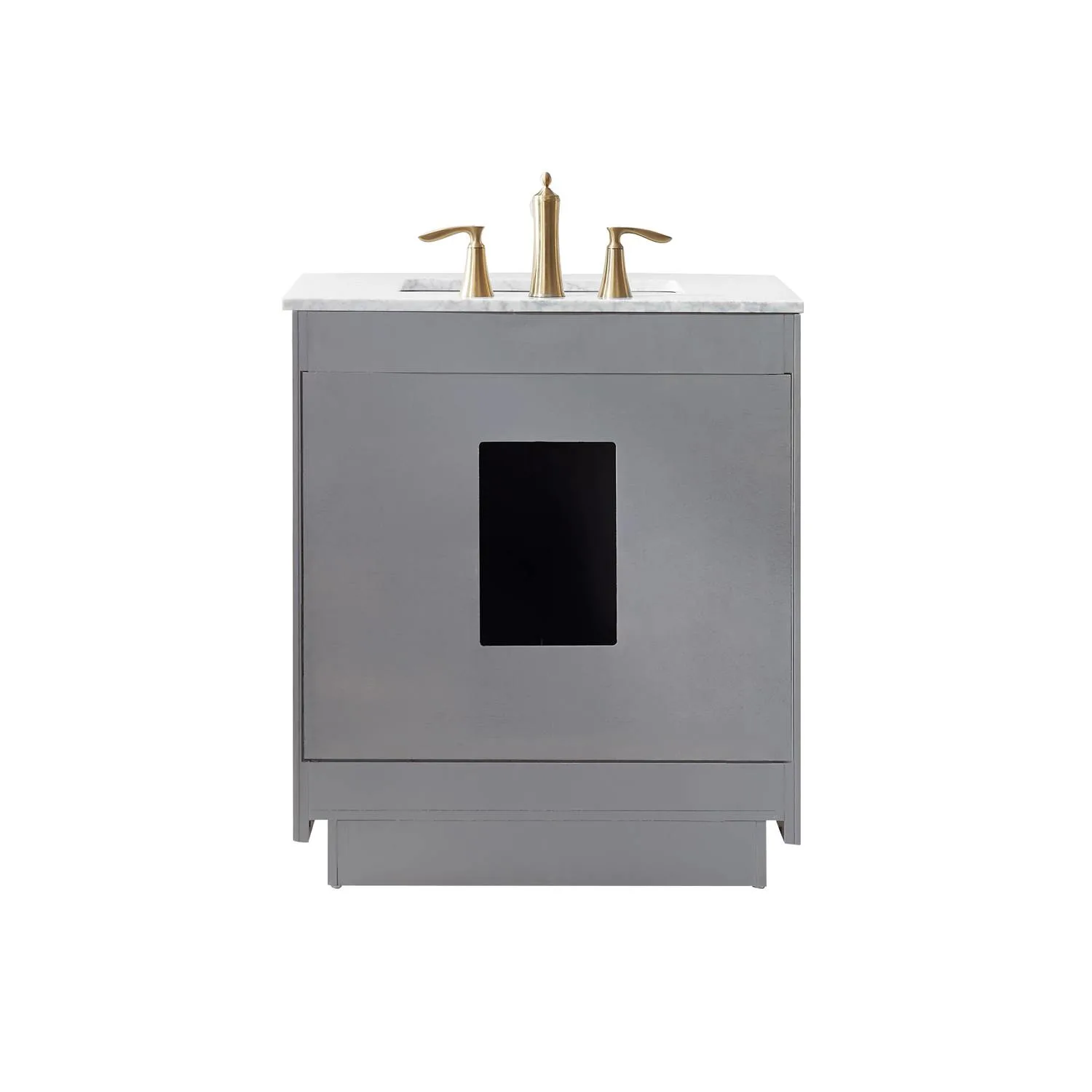 Altair Ivy 30 Inch Solid Plywood White Carrara Single Vanity - image 2