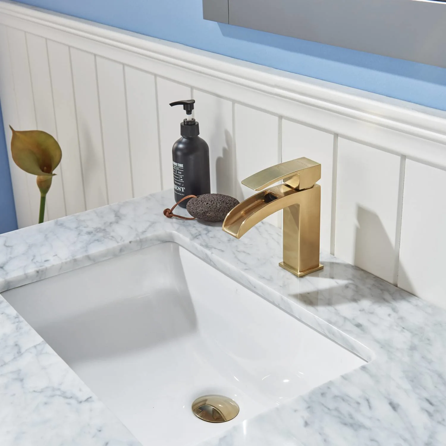 Altair Remi 30 Inch Solid Plywood White Carrara Single Vanity - image 9