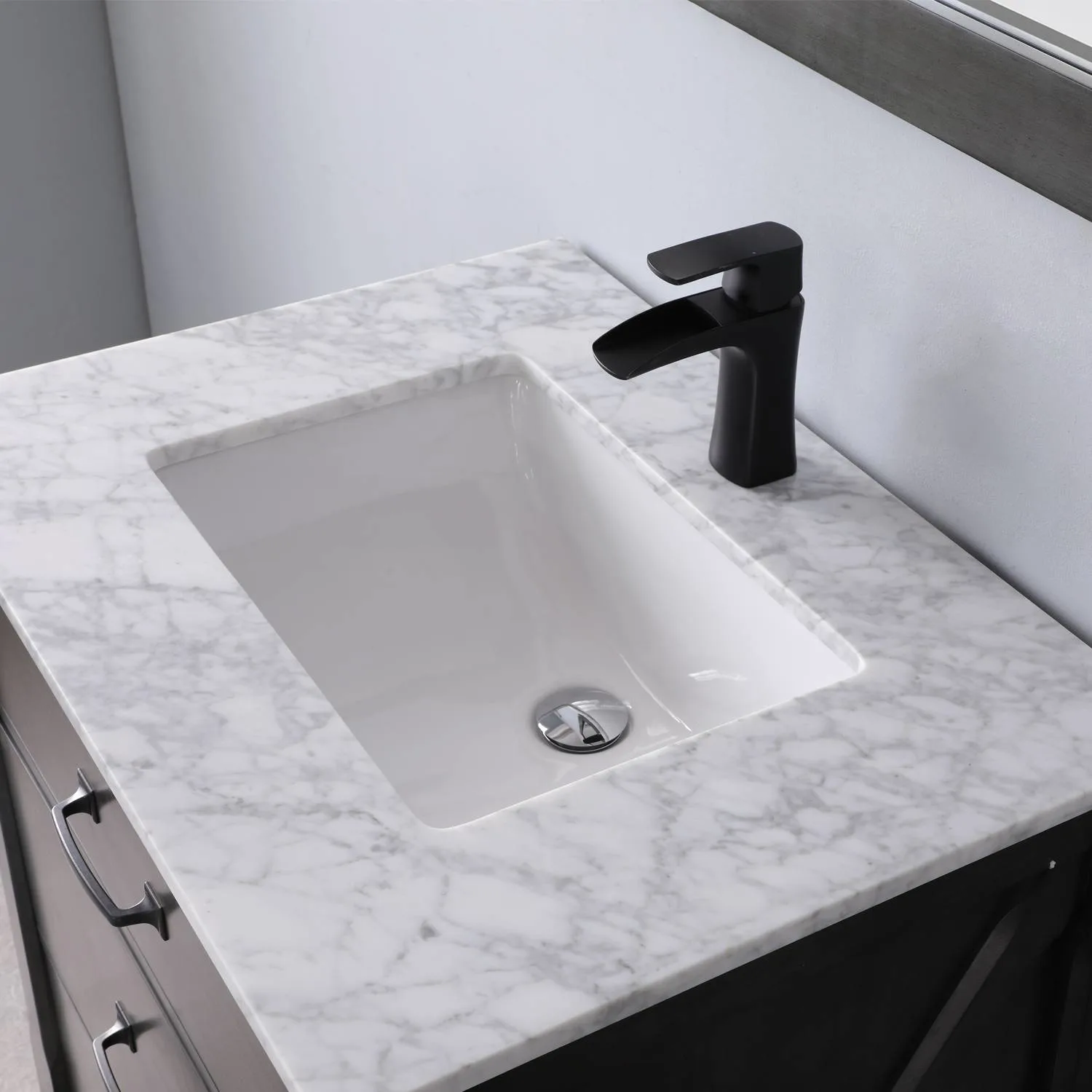Altair Maribella 30 Inch Solid Plywood White Carrara Single Vanity - image 8