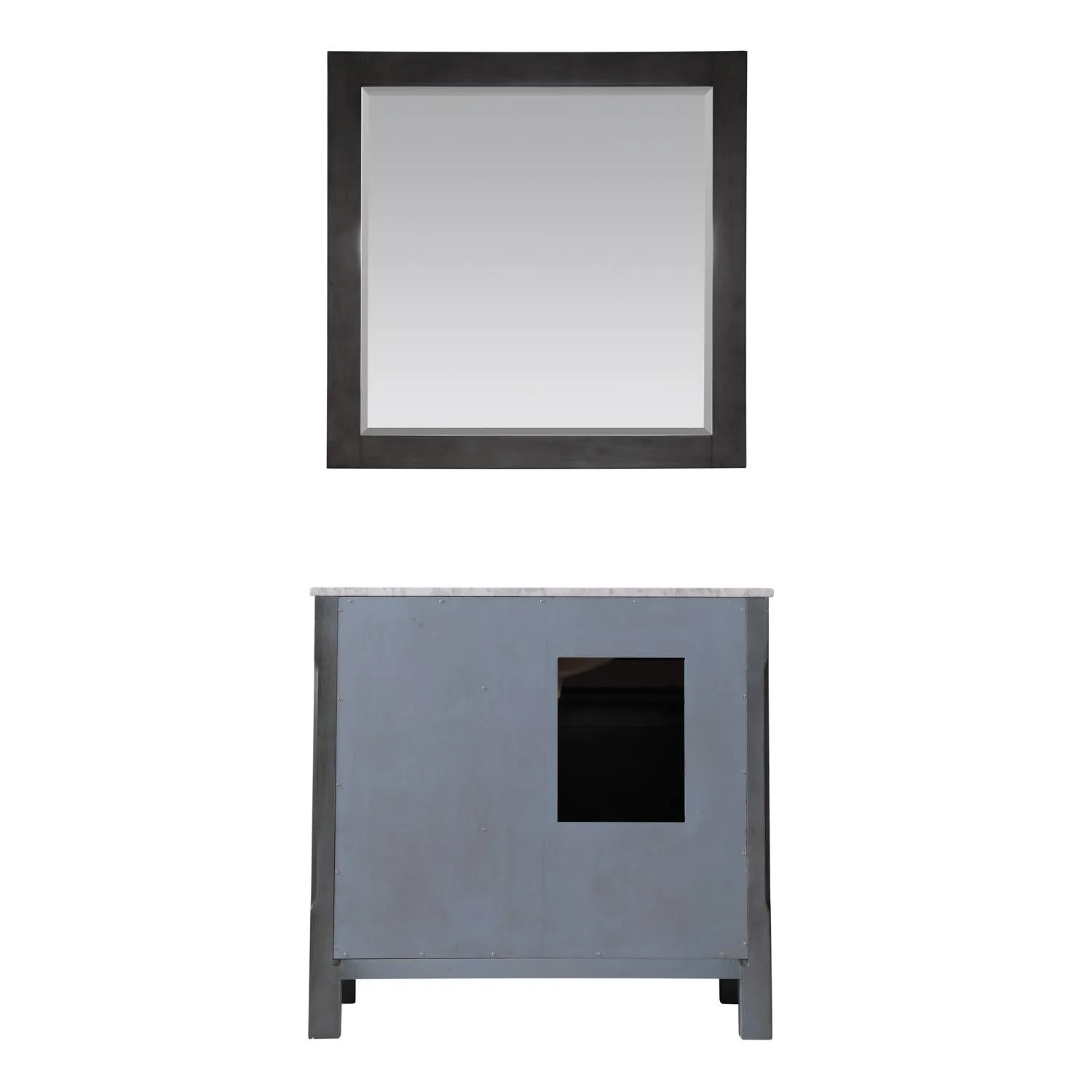 Altair Maribella 36 Inch Solid Plywood White Carrara Single Vanity - image 2