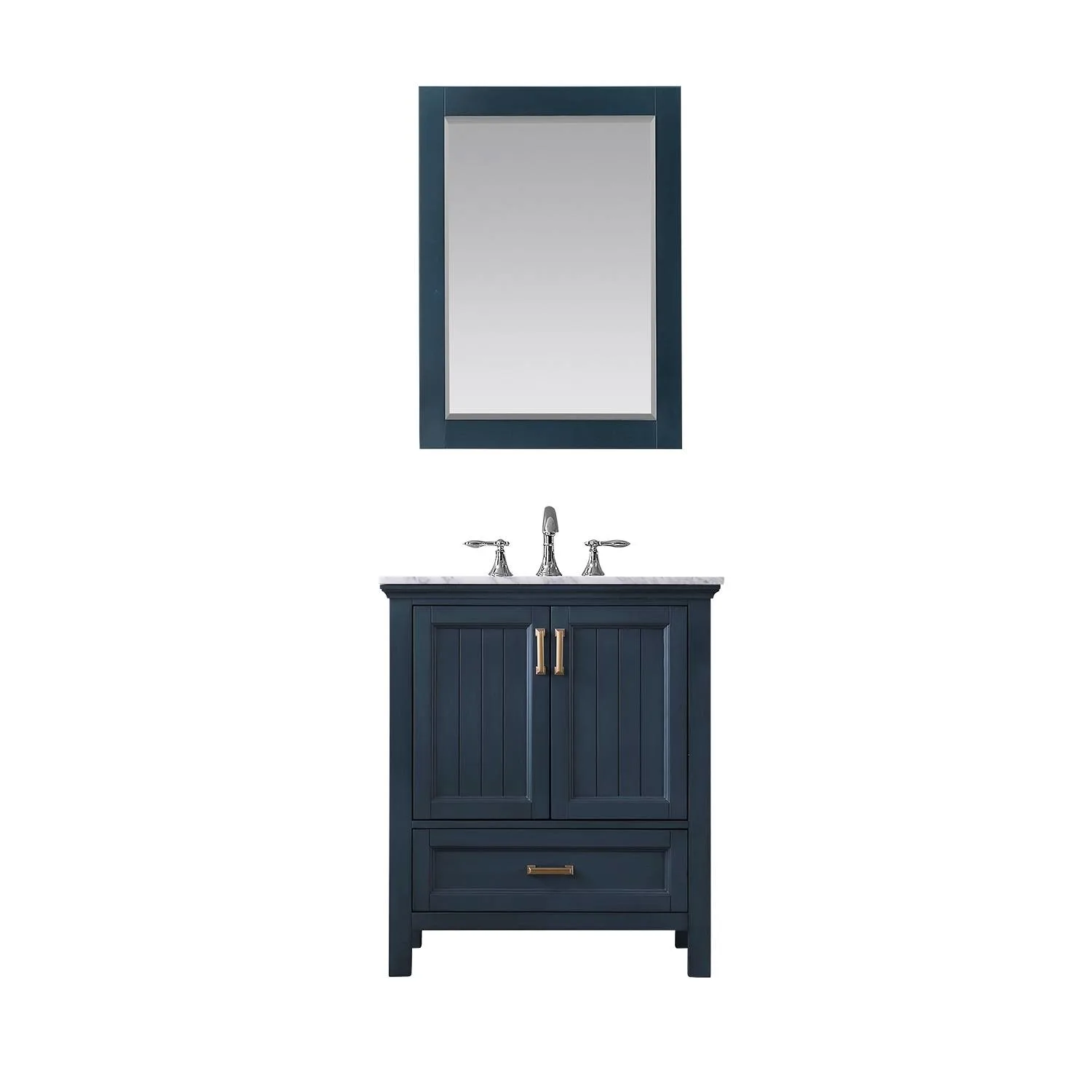 Altair Isla 30 Inch Solid Plywood White Carrara Single Vanity - image 1