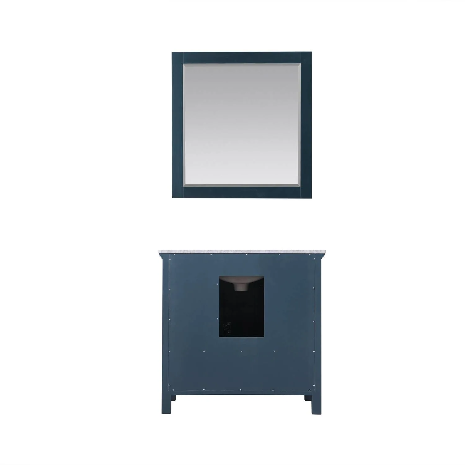 Altair Isla 36 Inch Solid Plywood White Carrara Single Vanity - image 2