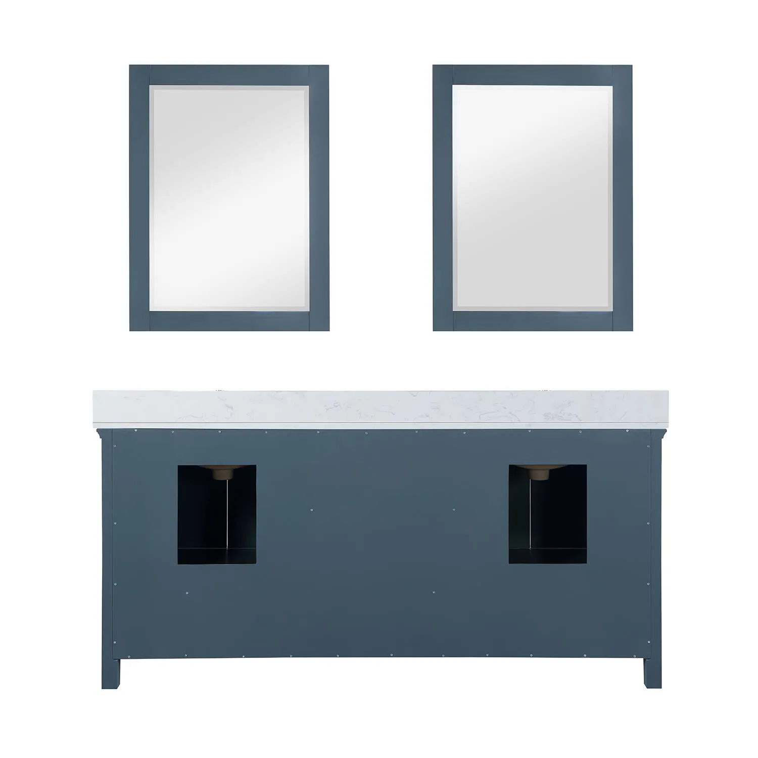 Altair Isla 72 Inch Classic Blue Plywood Carrara Stone Double Vanity - image 2