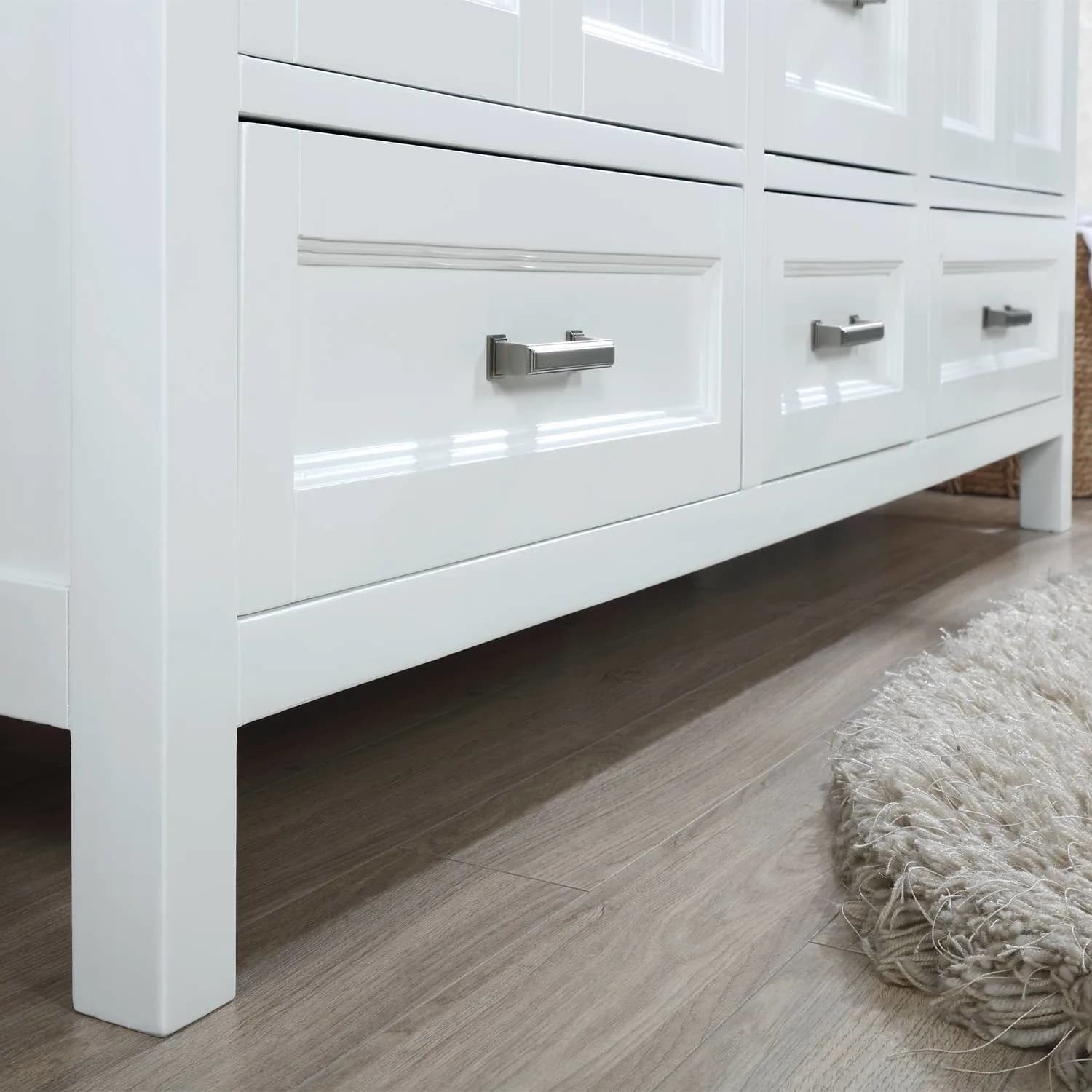 Altair Isla 72 Inch White Solid Plywood White Carrara Double Vanity - image 3
