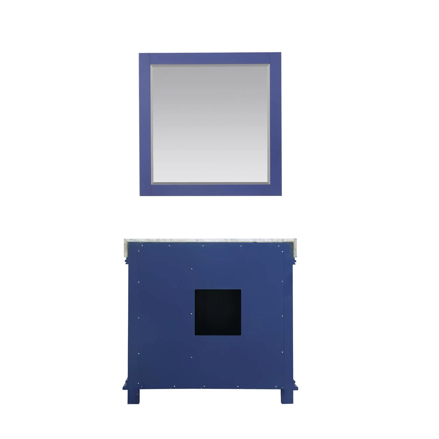 Altair Jardin 36 Inch Solid Plywood White Carrara Single Vanity - image 2