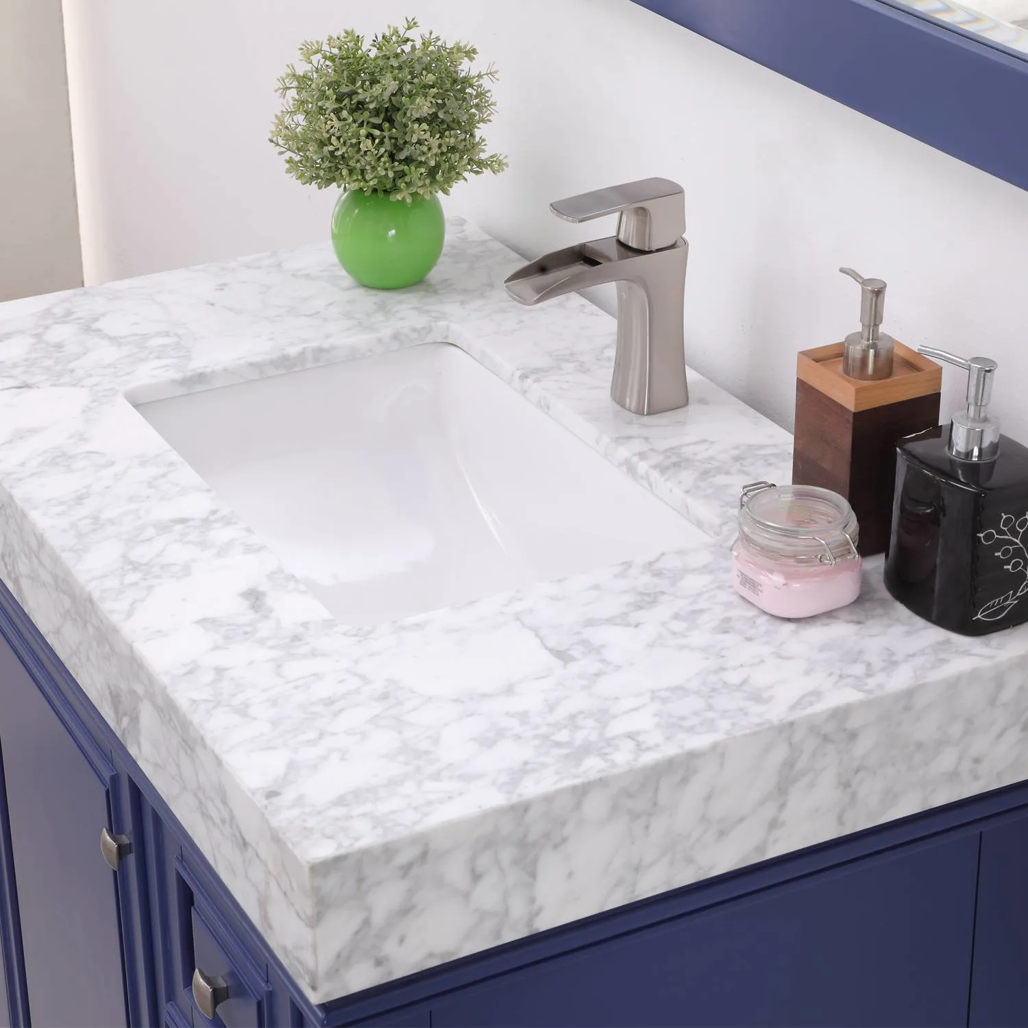 Altair Jardin 36 Inch Solid Plywood White Carrara Single Vanity - image 7