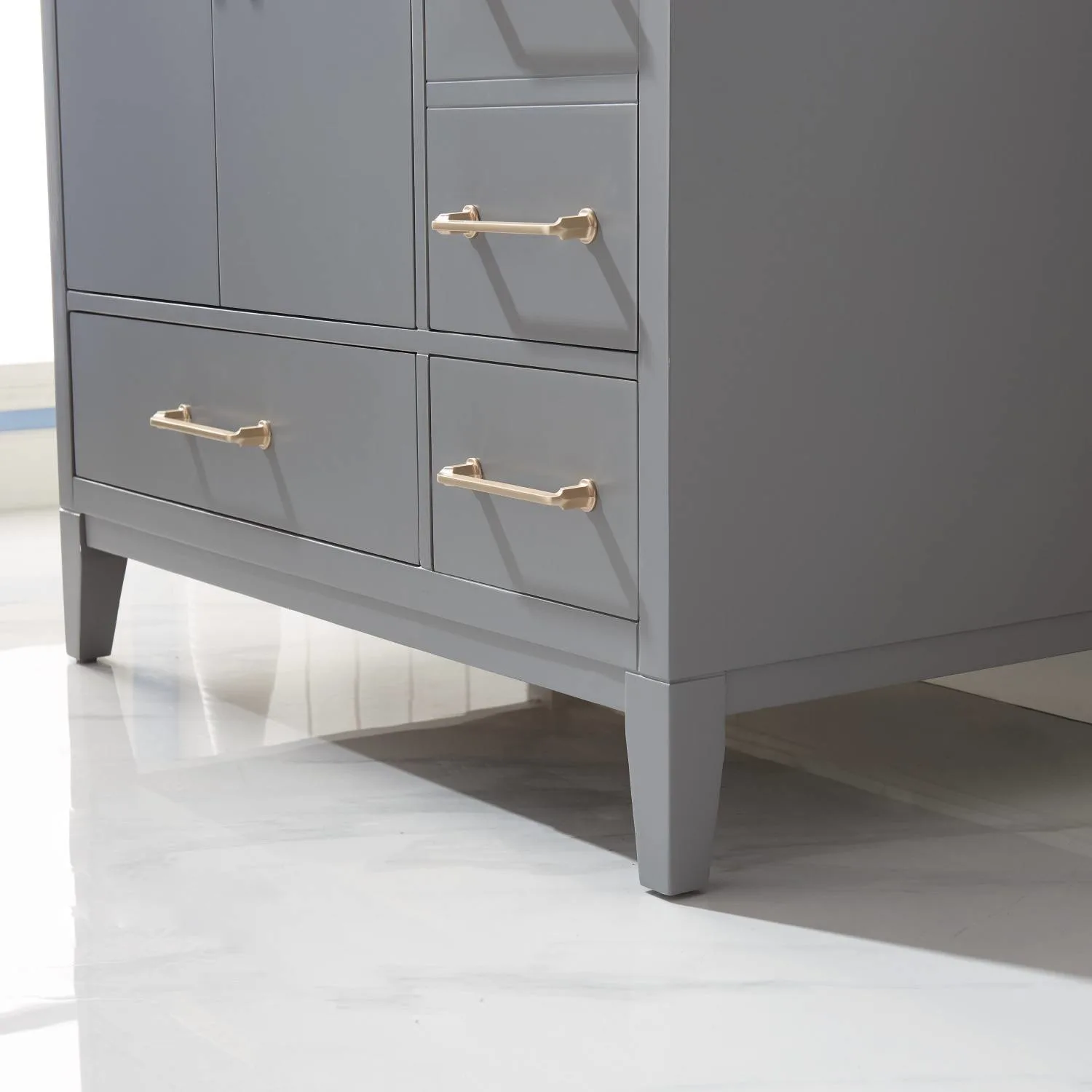 Altair Sutton 36 Inch Solid Plywood White Carrara Single Vanity - image 10