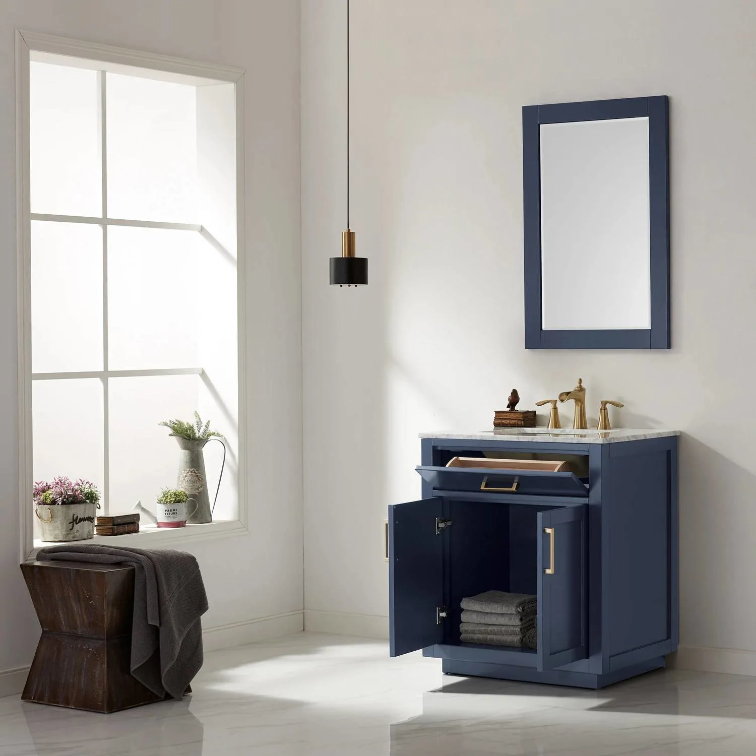 Altair Ivy 30 Inch Solid Plywood No Countertop Single Vanity Cabinet - image 4